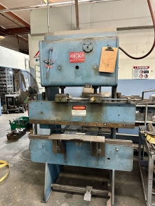 PUBLIC ONLINE AUCTION AAA STAMPING, INC. 1994 MINSTER S2-100-54-36 100 TON STRAIGHT SIDE PRESS & (19) PUNCH PRESSES TO 60 TON, (2) DIACRO PRESS BRAKES, AMADA M-2060 SHEAR