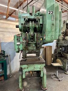 PUBLIC ONLINE AUCTION AAA STAMPING, INC. 1994 MINSTER S2-100-54-36 100 TON STRAIGHT SIDE PRESS & (19) PUNCH PRESSES TO 60 TON, (2) DIACRO PRESS BRAKES, AMADA M-2060 SHEAR