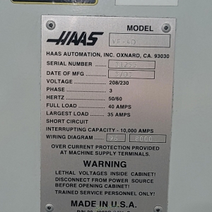 PUBLIC ONLINE AUCTION HAAS CNC MACHINE SHOP