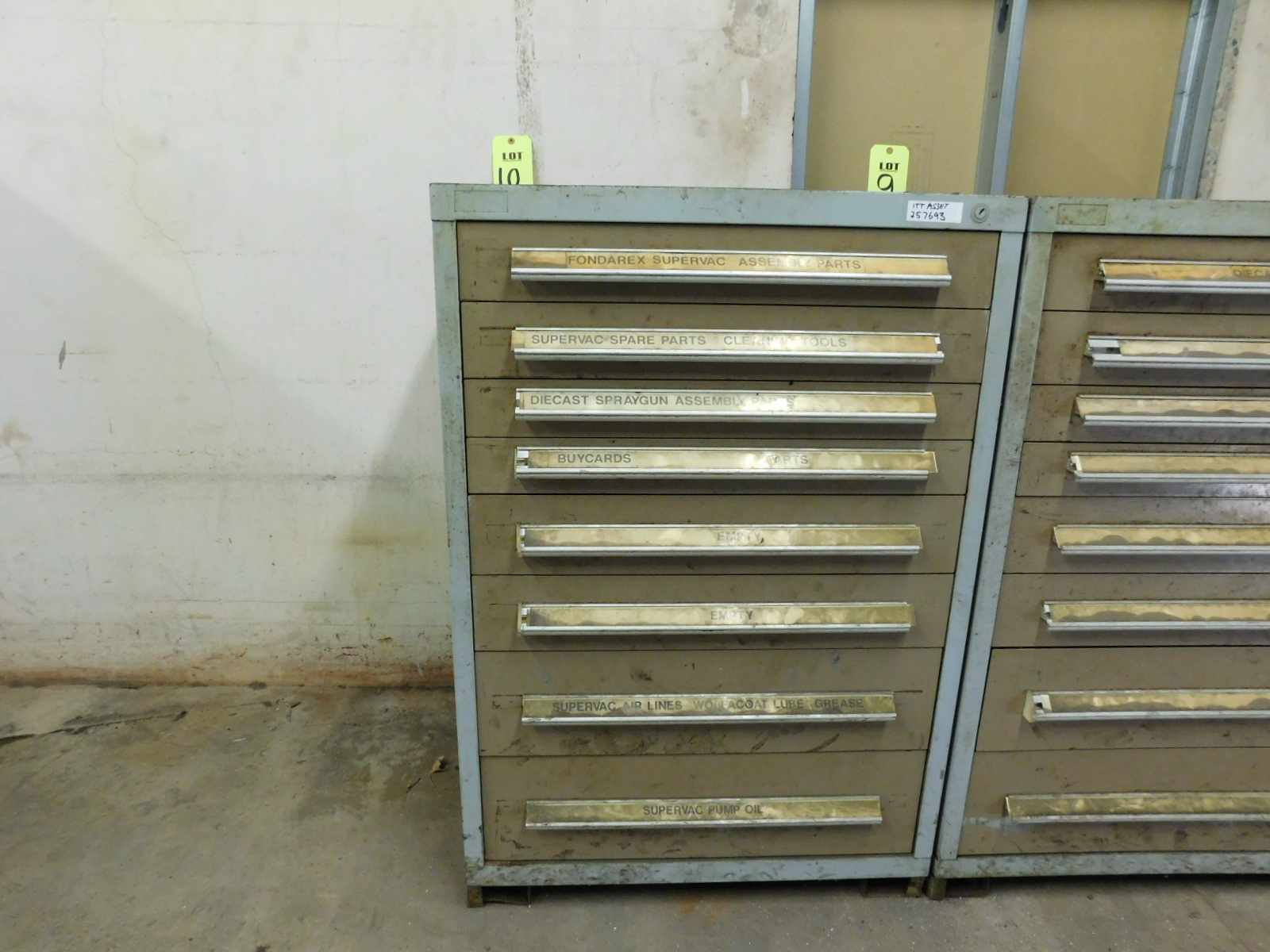 8 DRAWER TOOL/PARTS CABINET, 30"X28"X44"-10