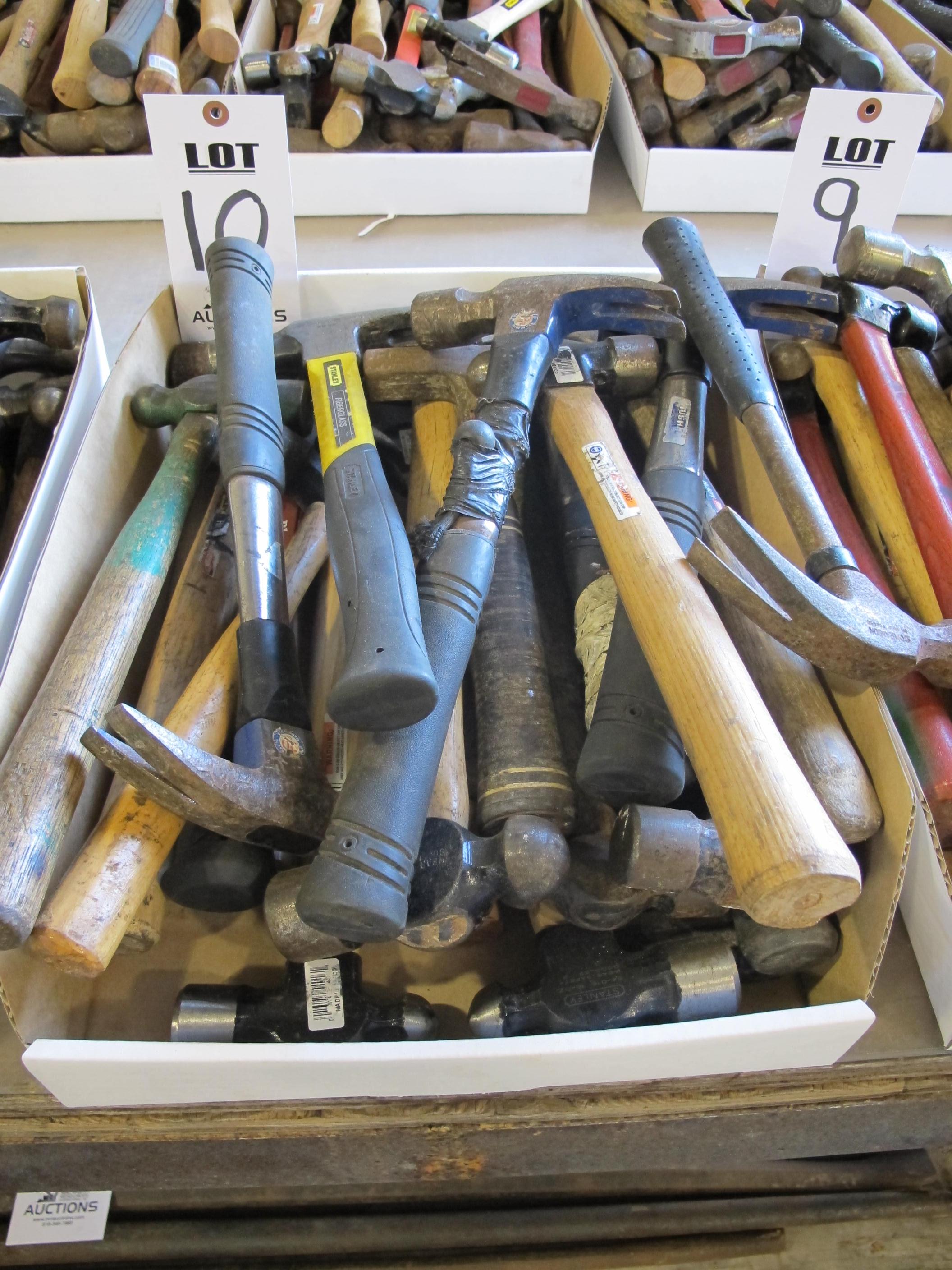 LOT ASSORTED HAMMERS (G-49) LOADING & HANDLING FEE $5-