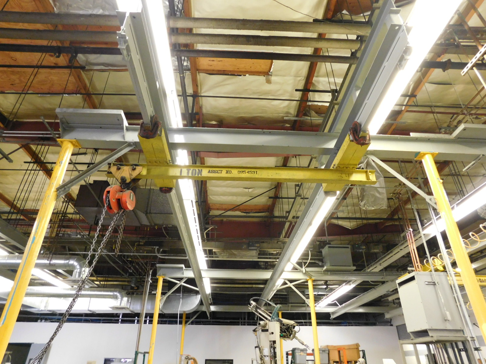 LOT OF (2) OVERHEAD ONE TON BRIDGE SYSTEMS-101