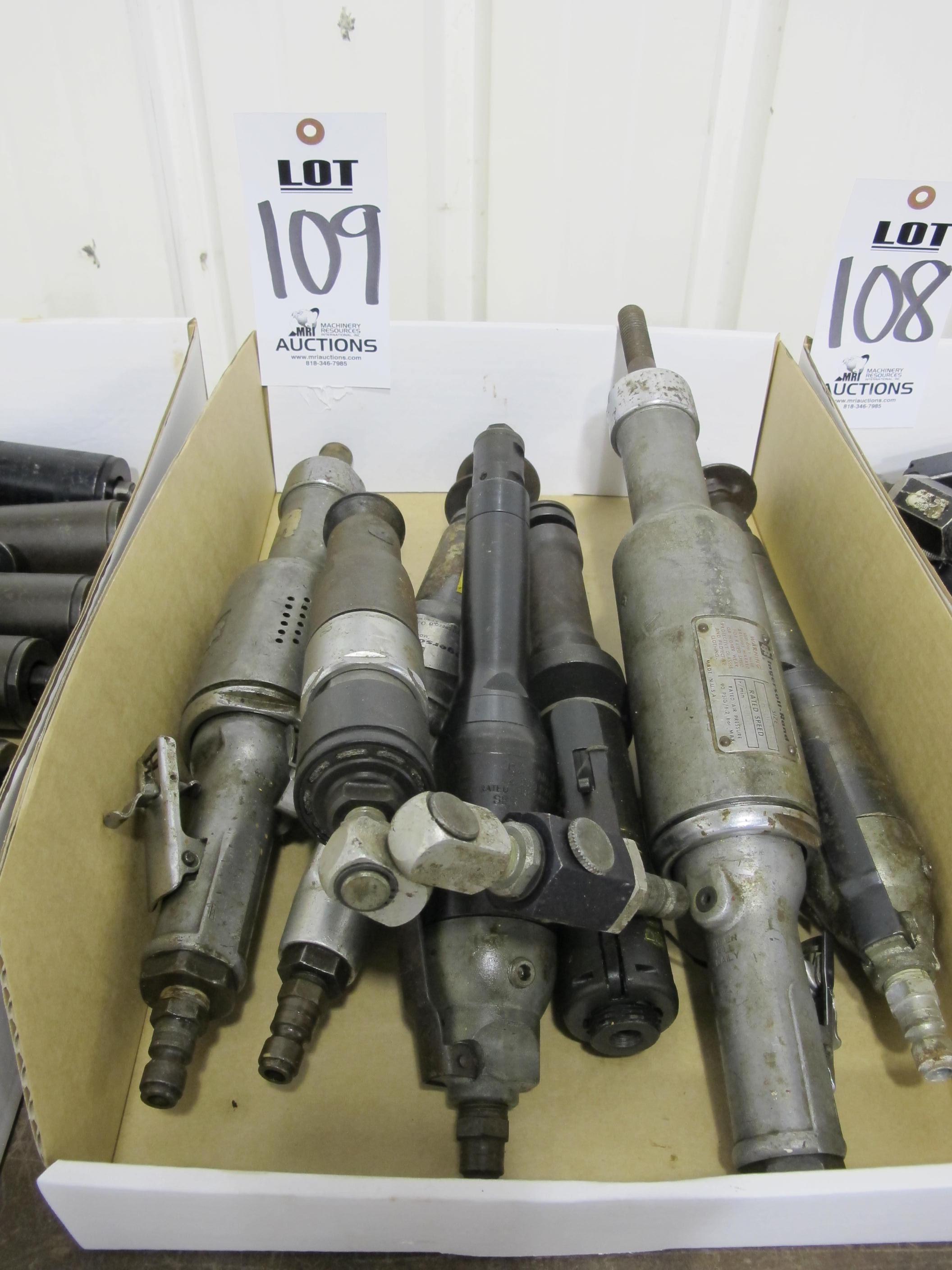 LOT (7) ASSORTED PNEUMATIC GRINDERS (G-49) LOADING & HANDLING FEE $5-