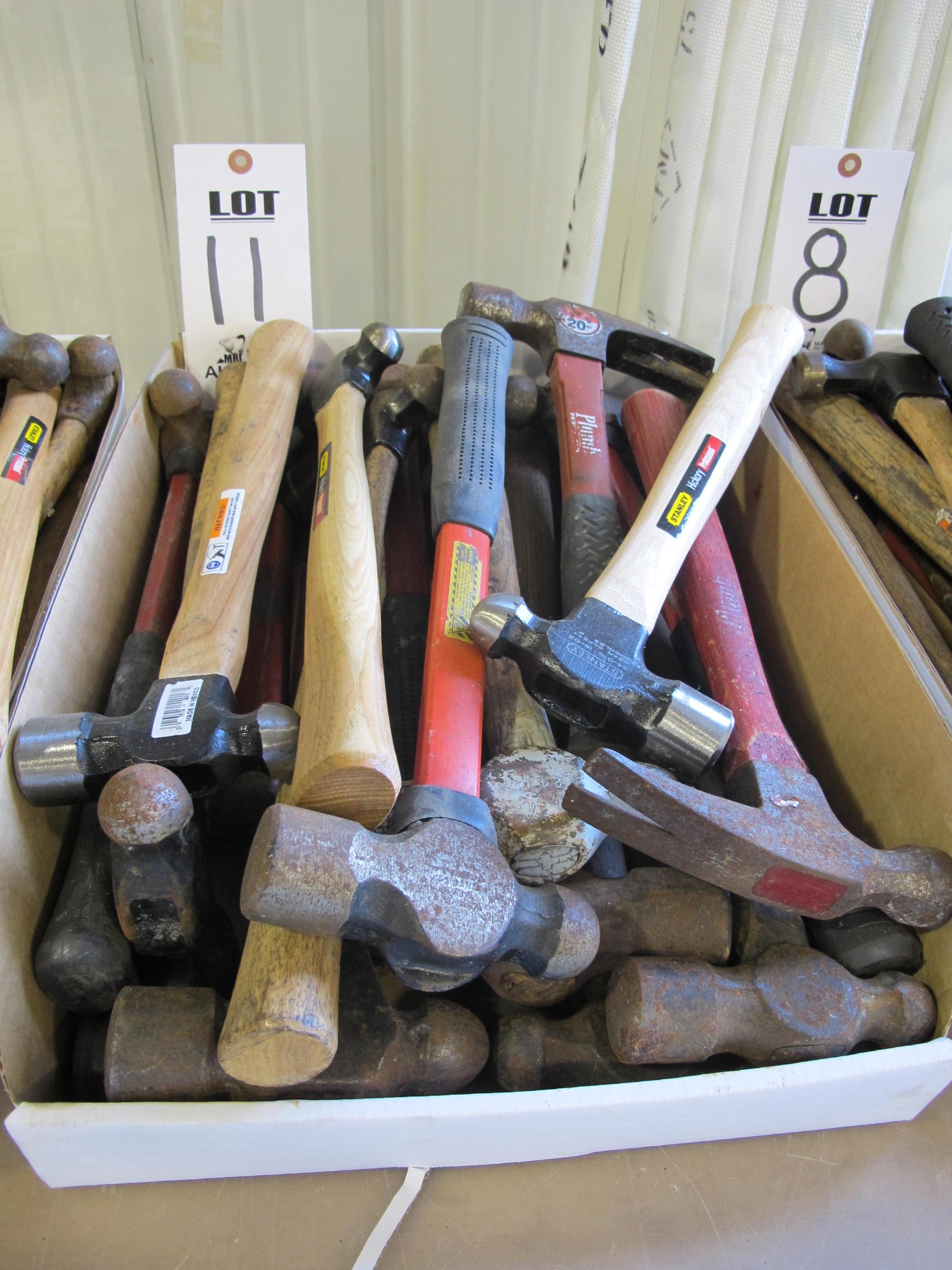 LOT ASSORTED HAMMERS (G-49) LOADING & HANDLING FEE $5-