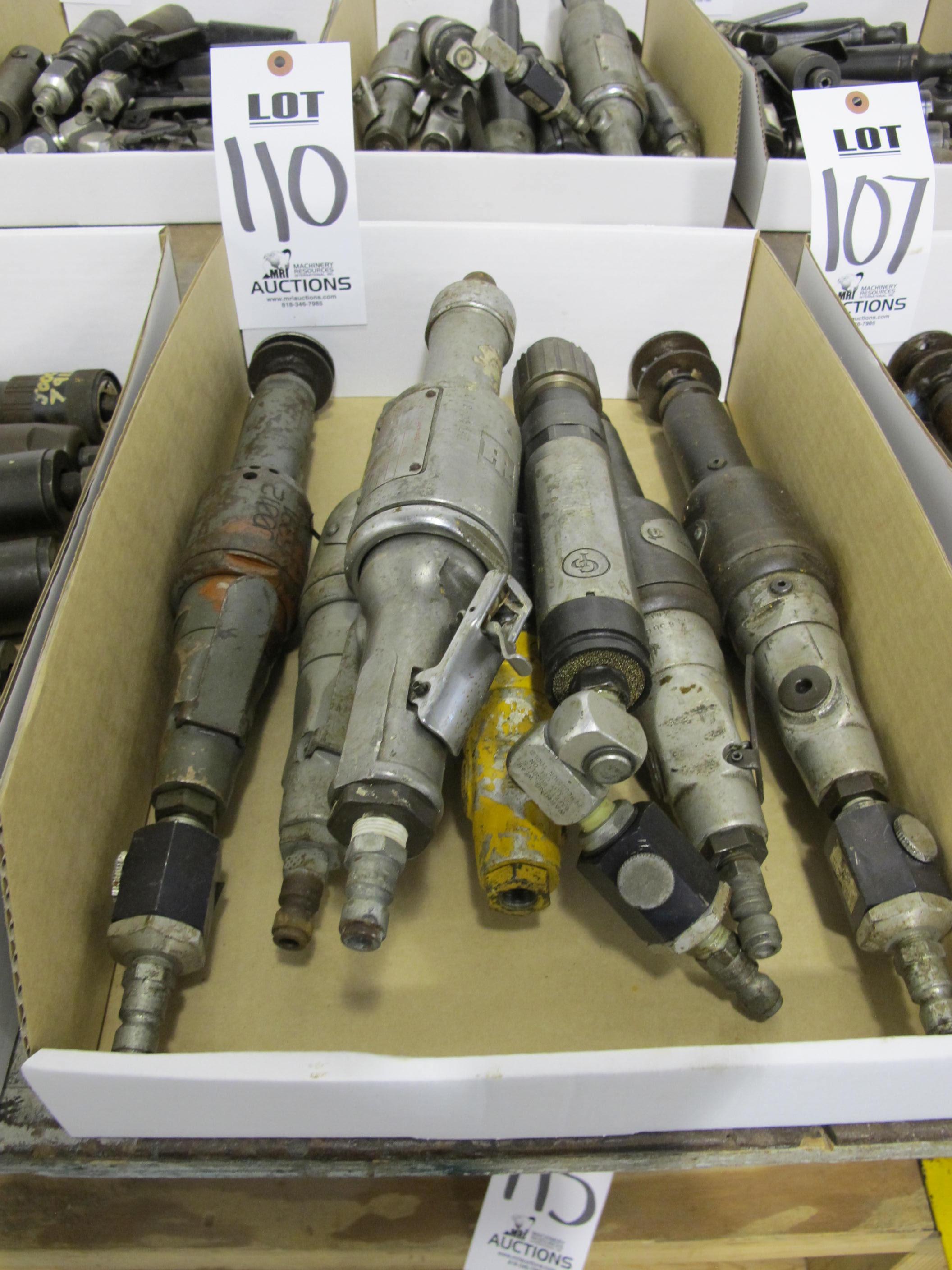 LOT (7) ASSORTED PNEUMATIC GRINDERS (G-49) LOADING & HANDLING FEE $5-