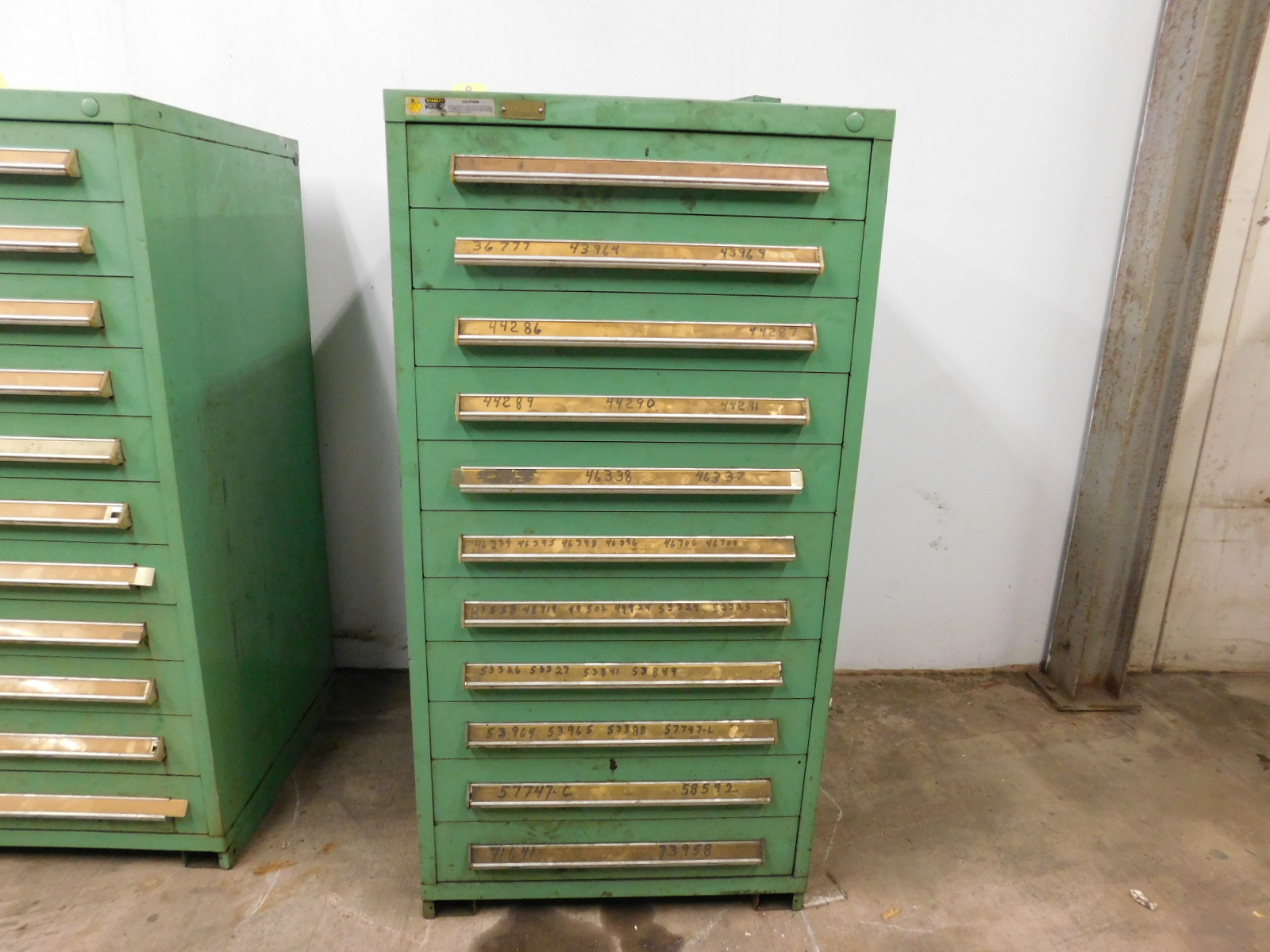 STANLEY VIDMAR 11 DRAWER TOOL/PARTS CABINET, 30"X28"X59"-12