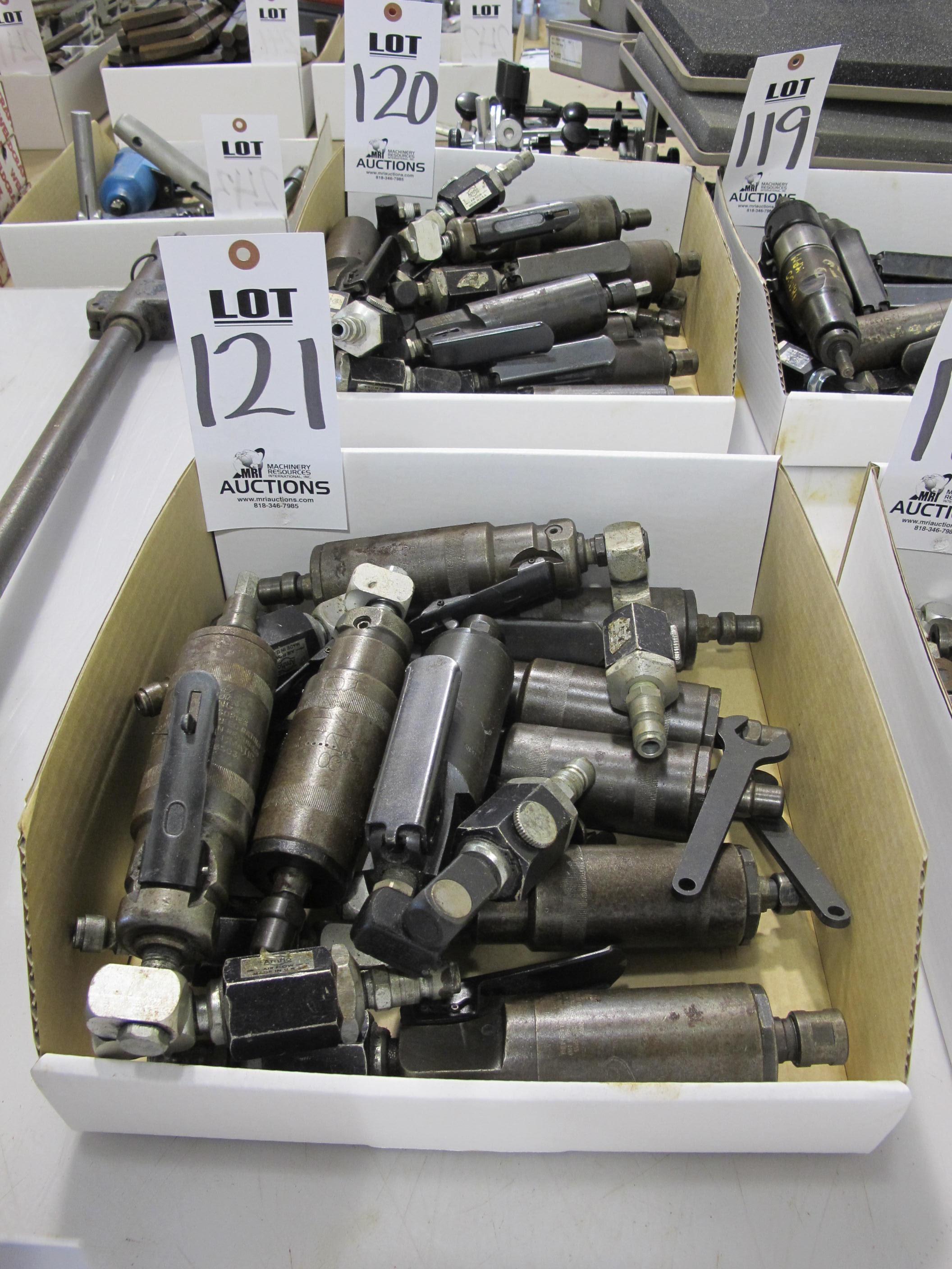 LOT (10) ASSORTED PNEUMATIC GRINDERS (G-49) LOADING & HANDLING FEE $5-