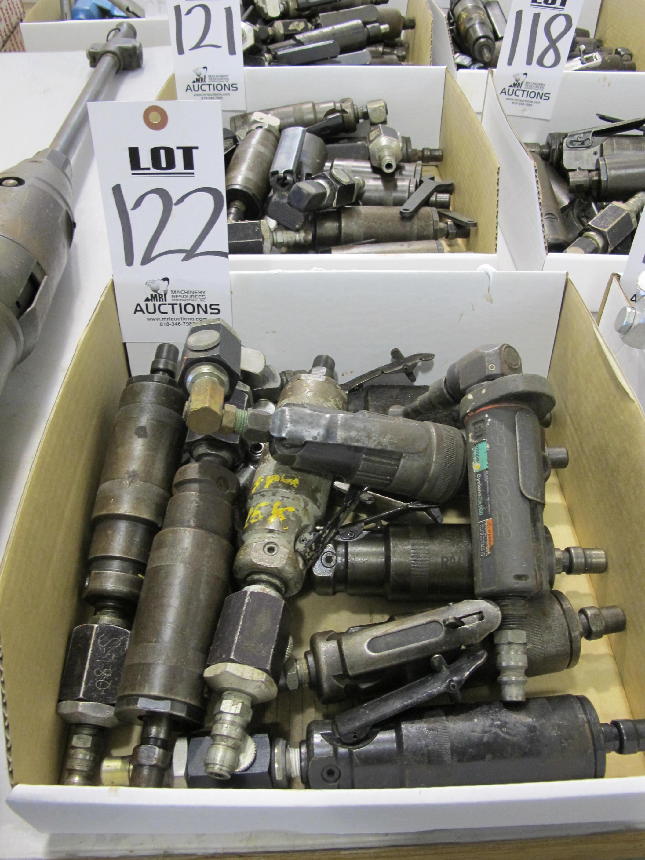 LOT (10) ASSORTED PNEUMATIC GRINDERS (G-49) LOADING & HANDLING FEE $5-