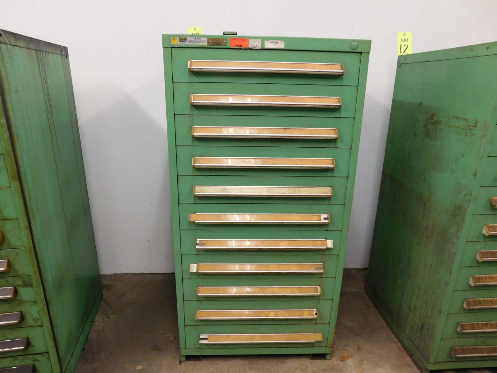 STANLEY VIDMAR 11 DRAWER TOOL/PARTS CABINET, 30"X28"X59"-13