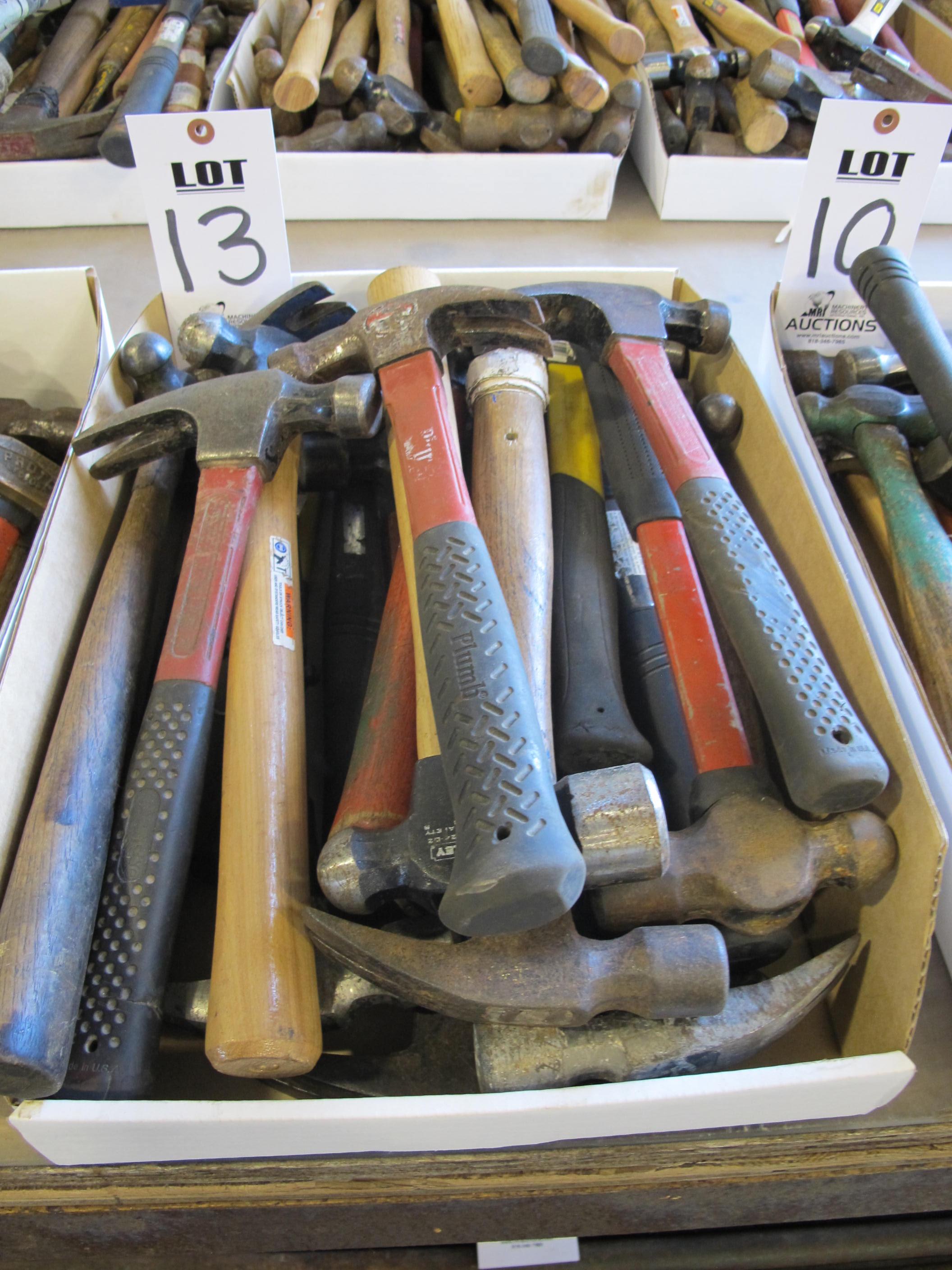 LOT ASSORTED HAMMERS (G-49) LOADING & HANDLING FEE $5-