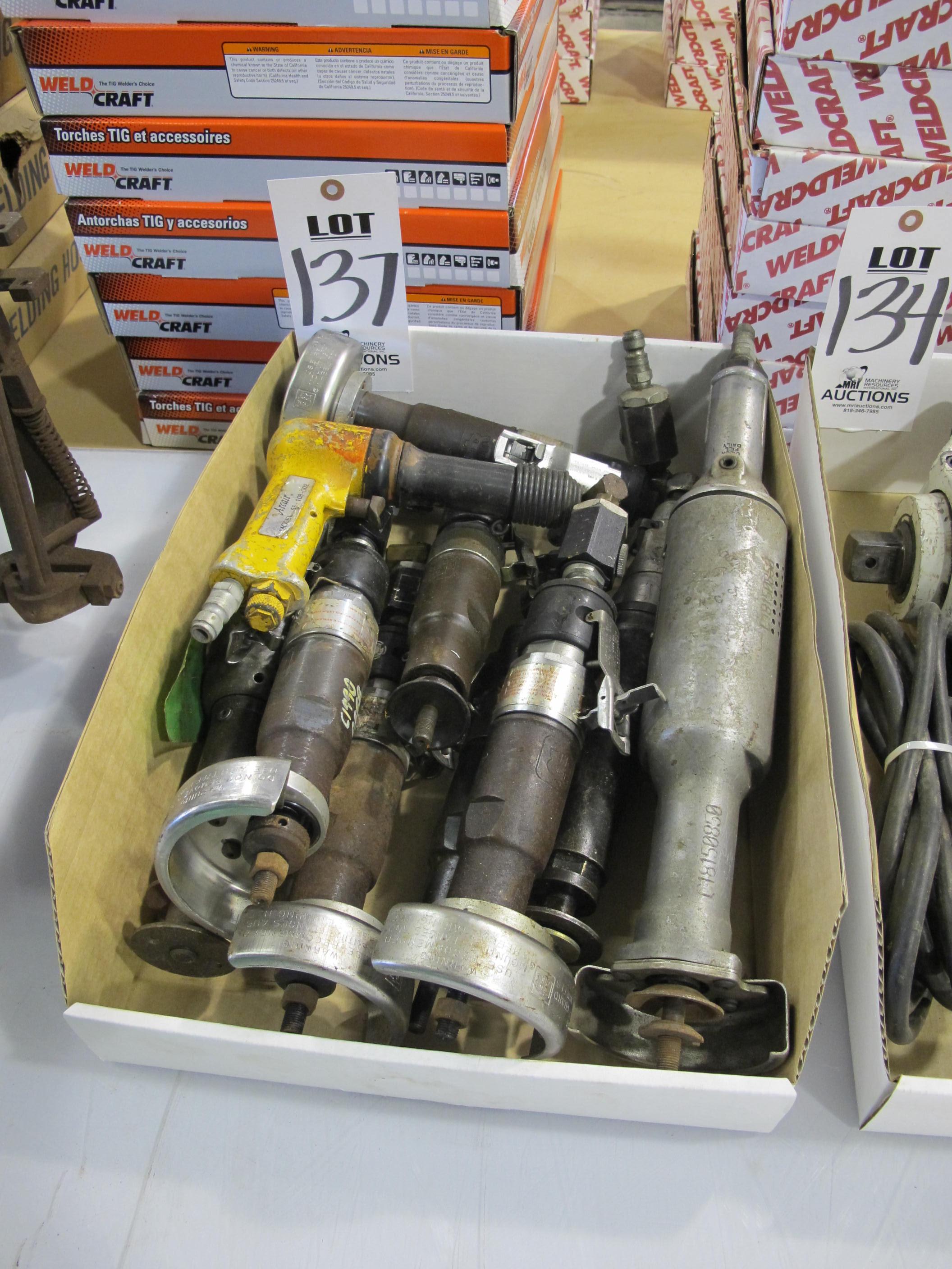 LOT ASSORTED PNEUMATIC HAND TOOLS (G-49) LOADING & HANDLING FEE $5-