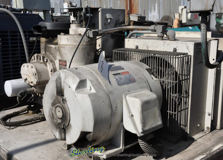 128 CFM Used Ingersoll Rand Air Compressor, Mdl. SSR-EP25U, Fan Cooled Oil Cooler, Oil Filter, Enclosed Cover, 20,233 Hours On Meter, 25 H.P.-21