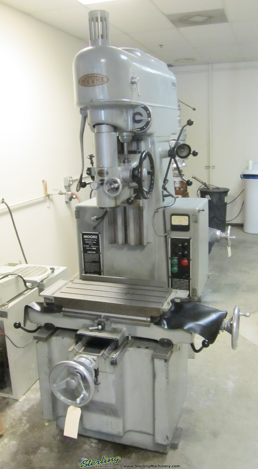 11'' x 24'' Used Moore Jig Bore, Mdl. , Hardened Ways, One Shot Lube, Work Light, Horsepower: 2, SPECIAL PRICE!-22