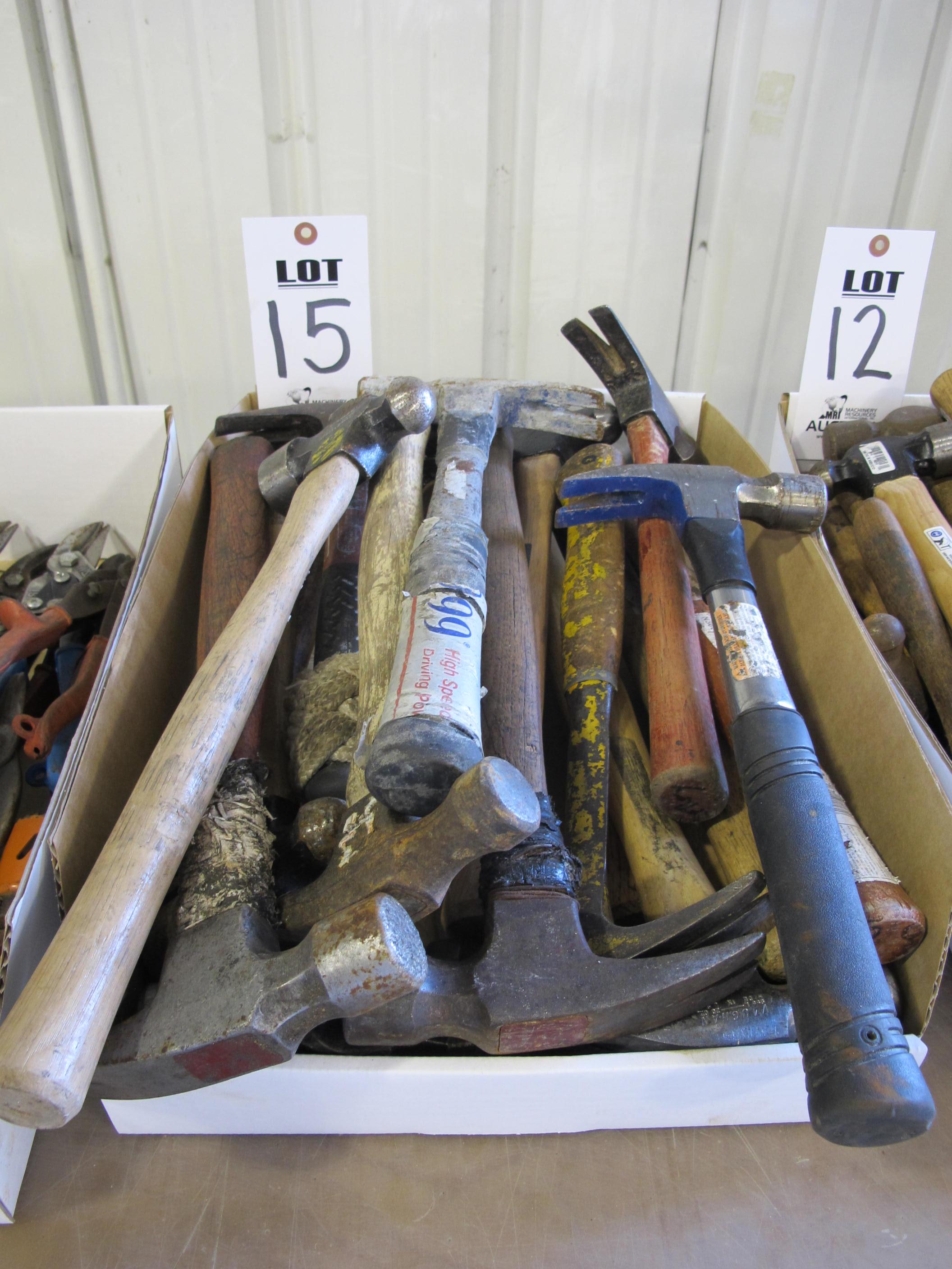 LOT ASSORTED HAMMERS (G-49) LOADING & HANDLING FEE $5-
