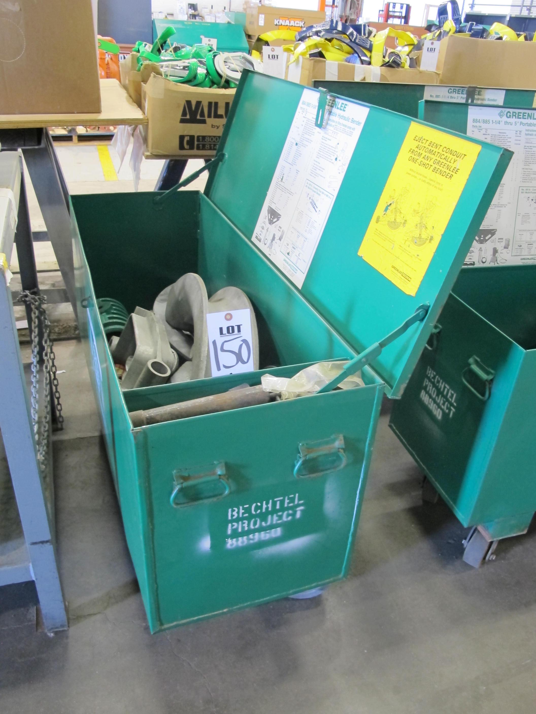 GREENLEE MODEL 885 1-1/4" THRU 5" PORTABLE HYDRAULIC BENDER (G-49) LOADING & HANDLING FEE $15-