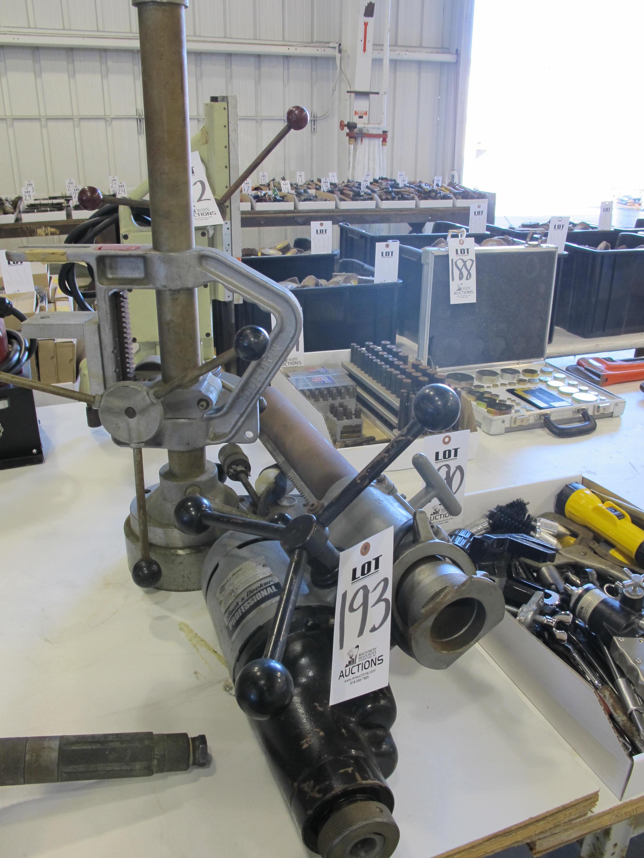 BLACK & DECKER ELECTRIC MAGNETIC DRILL (G-49) LOADING & HANDLING FEE $5-