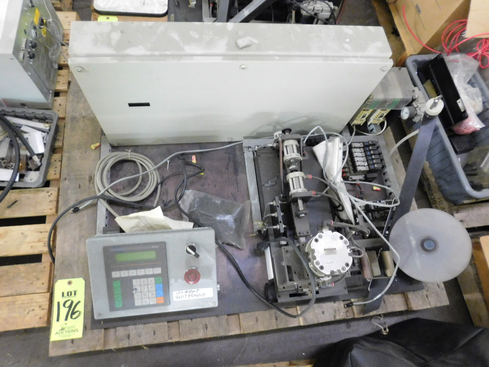 PALLET OF MISC. MACHINE PARTS AND/OR TOOLING (SEE PHOTO)-196