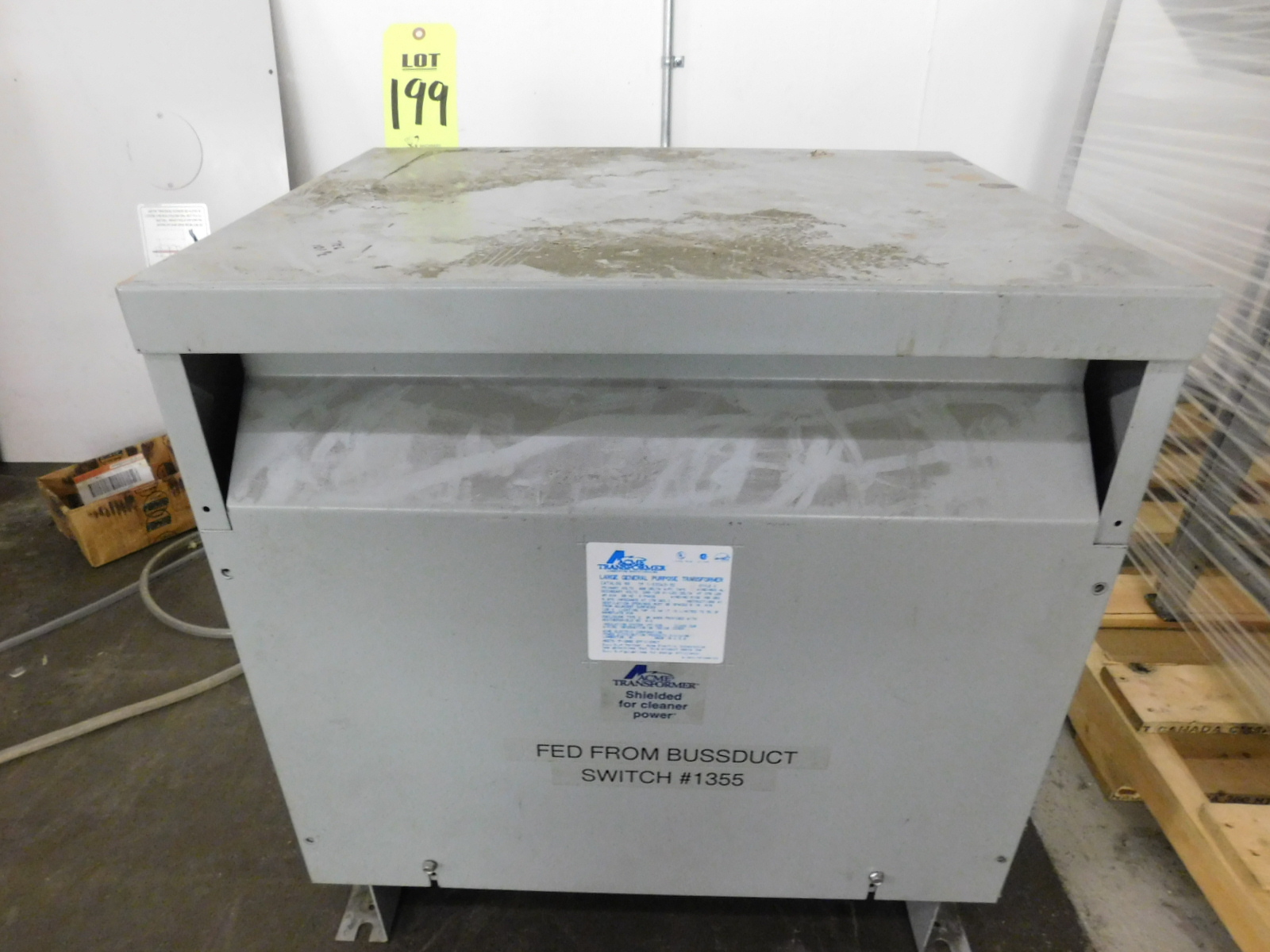 ACME TRANSFORMER, LARGE GENERAL PURPOSE, CAT.# TPI-53343-3S, STYLE G-199