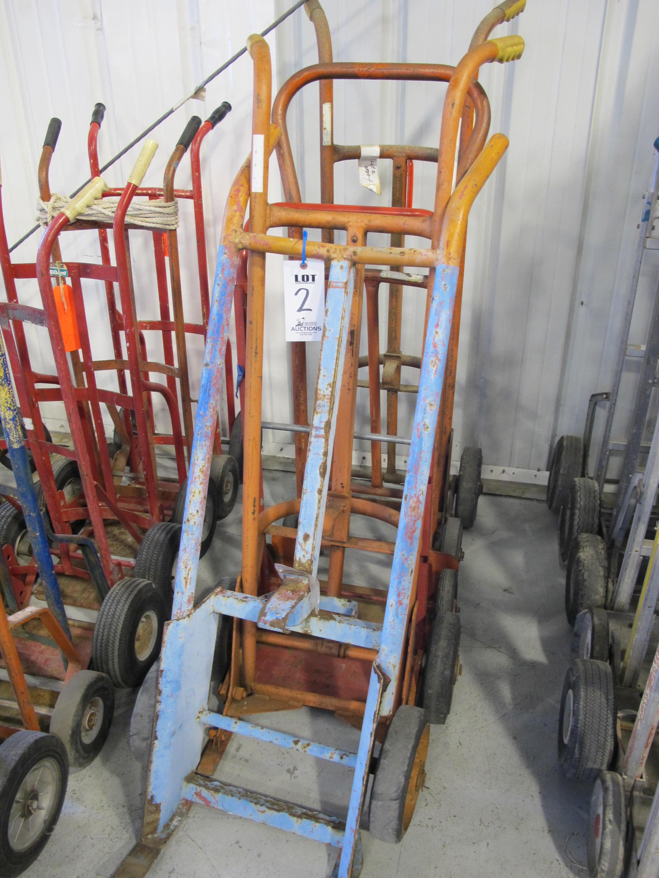 LOT ASSORTED BARREL DOLLIES (G-49) LOADING & HANDLING FEE $5-