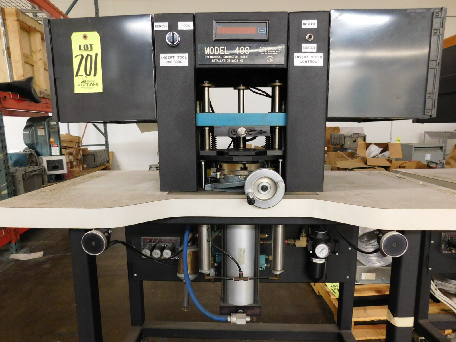 LTR MODEL 400 CYLINDRICAL CONNECTOR INSERT INSTALLATION MACHINE-201