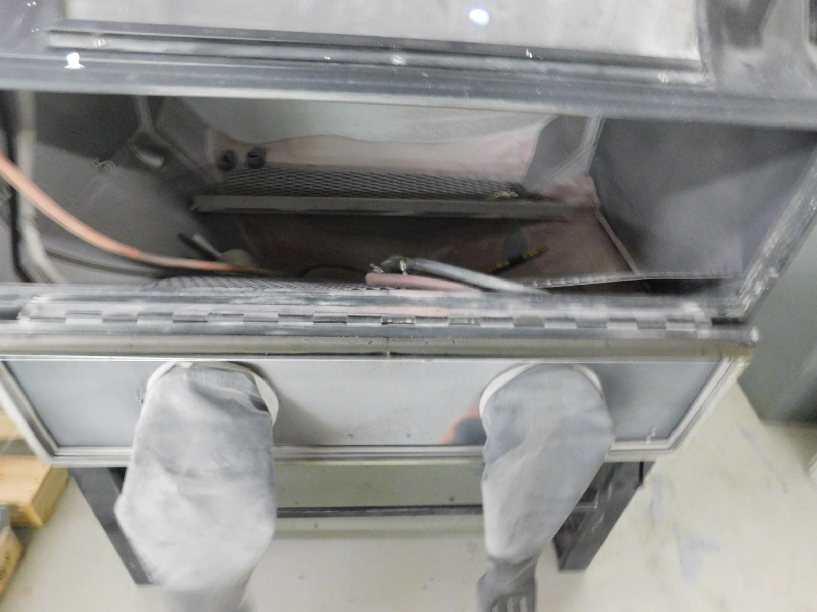 GEO. OLCOTT CO. SANDBLAST CABINET, MODEL 4824, S/N 1738-203