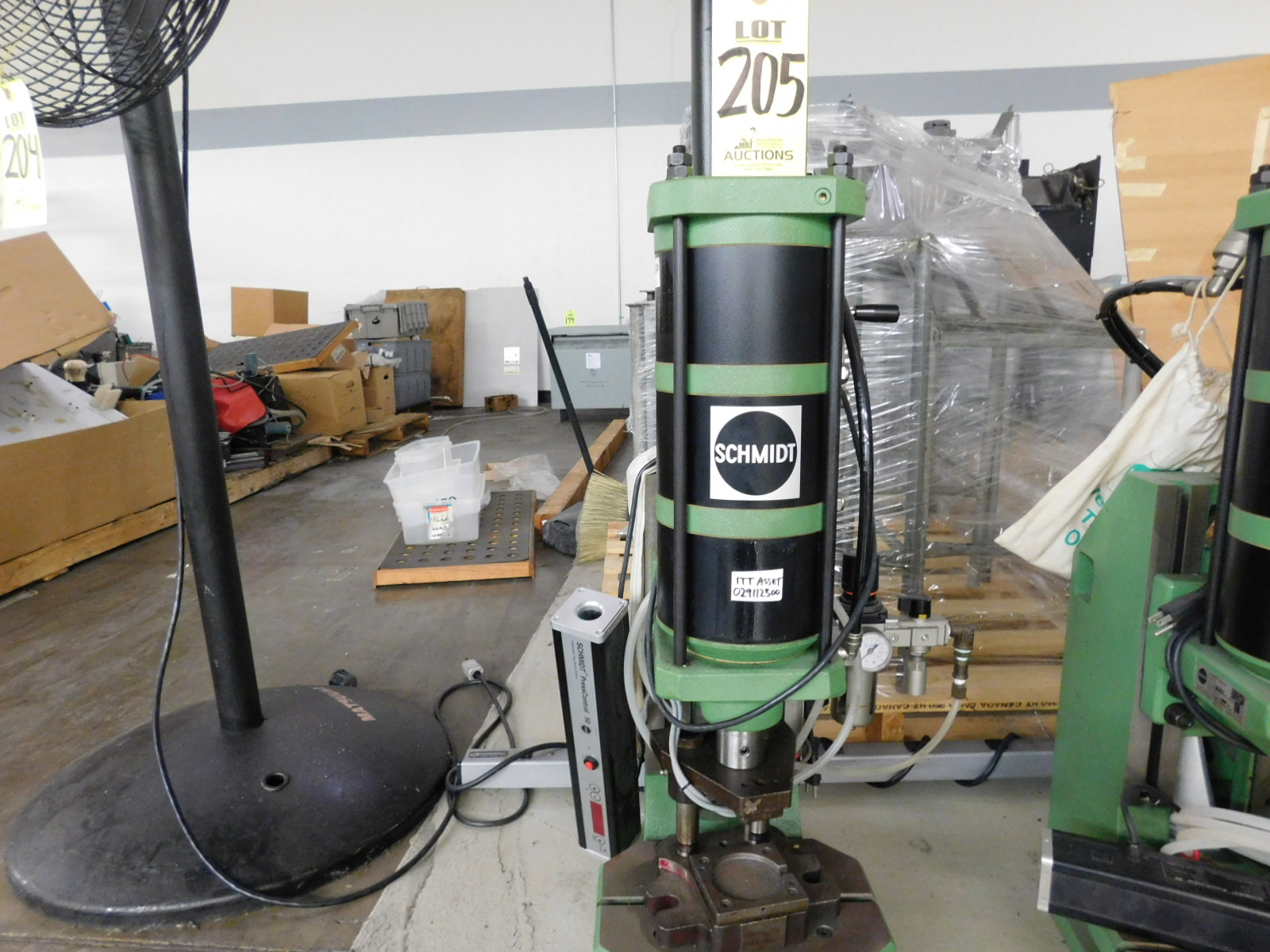 1999 SCHMIDT PRESS NO. 29-094-99, S/N 3-0267, 7,000 LBS, 2"STROKE-205