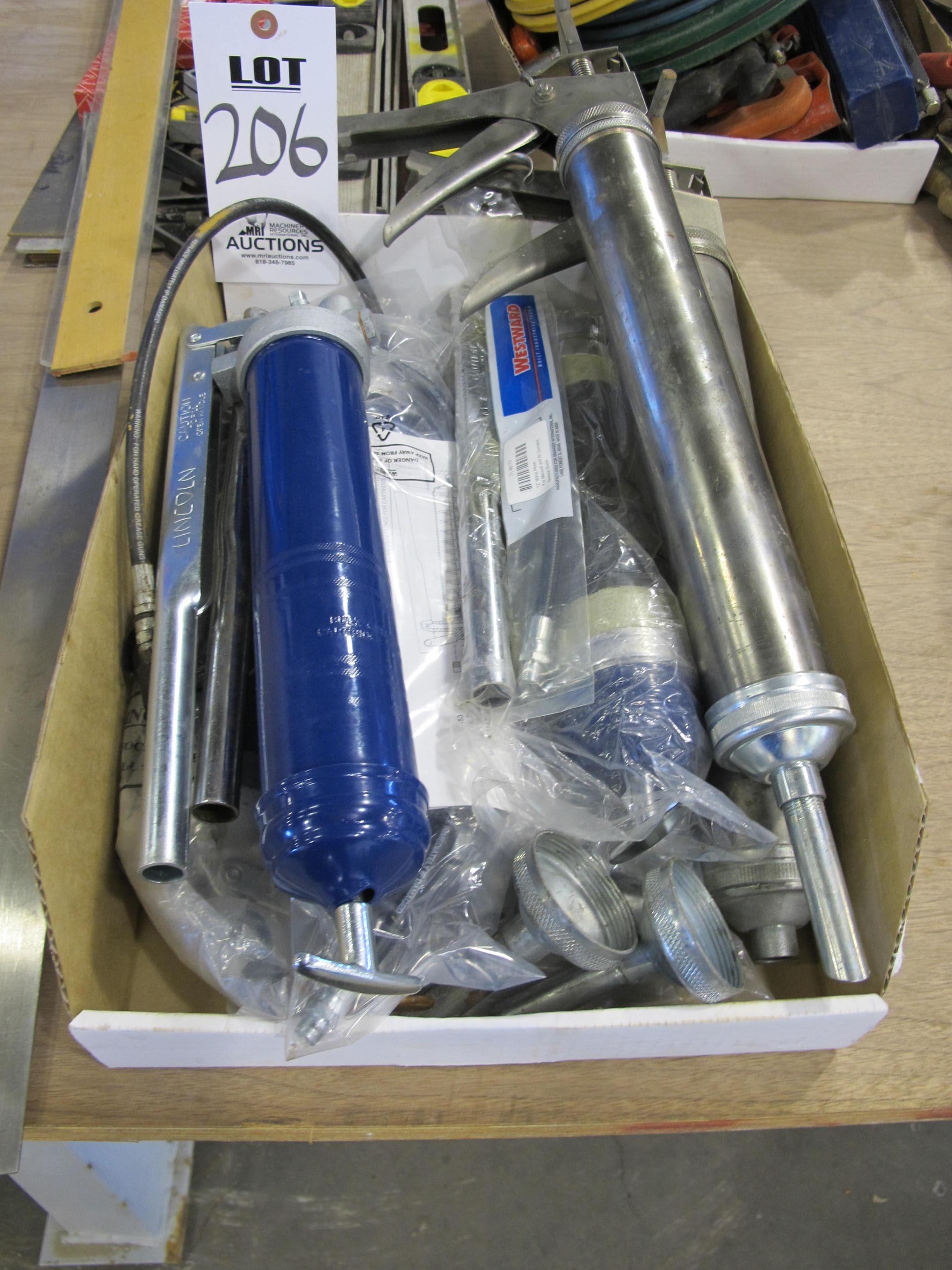 LOT ASSORTED GREASE GUNS (G-49) LOADING & HANDLING FEE $5-