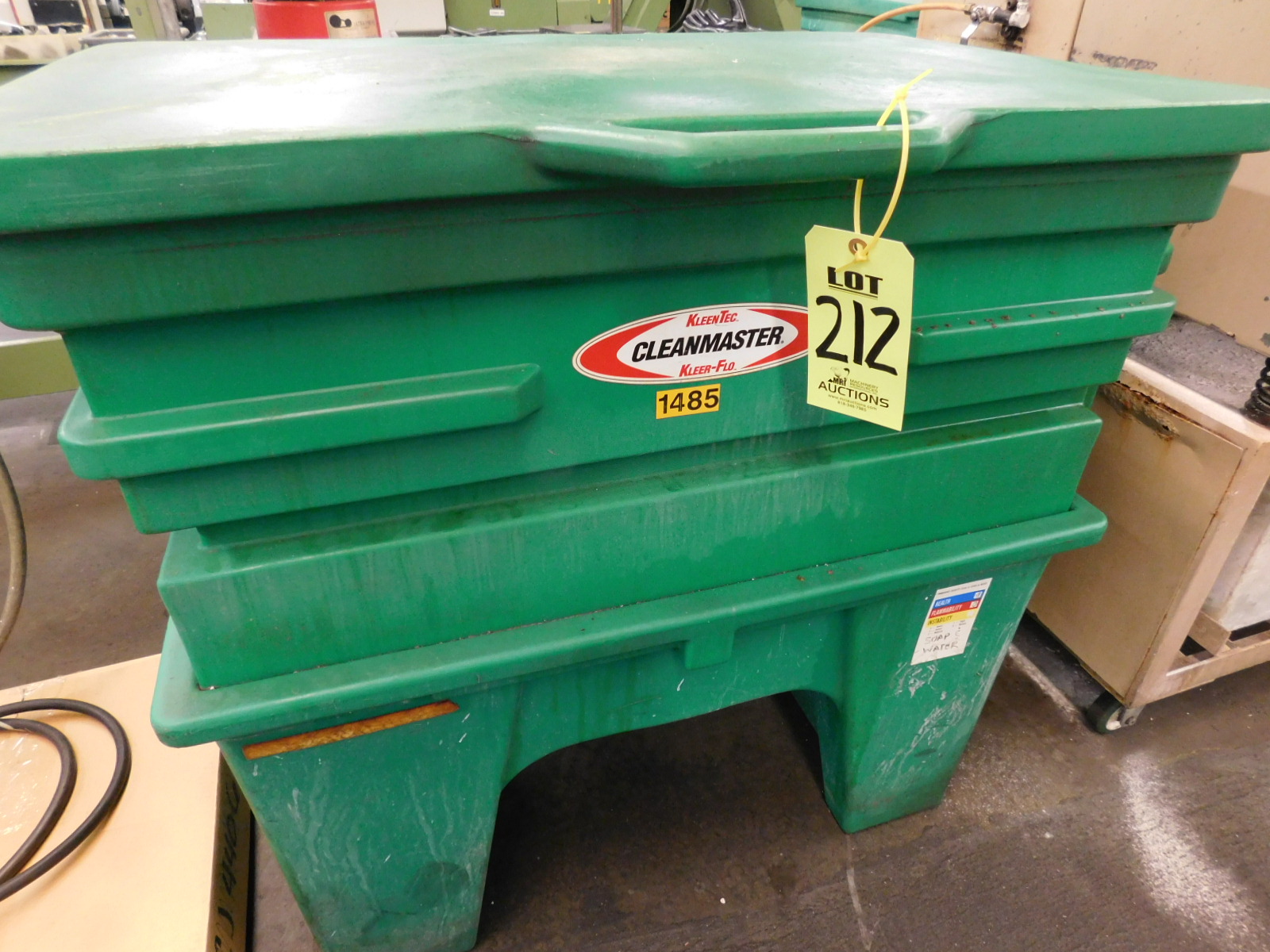 KLEEN TEC/KLEER-FLO, CLEANMASTER PARTS WASHER, MODEL KT4000-212