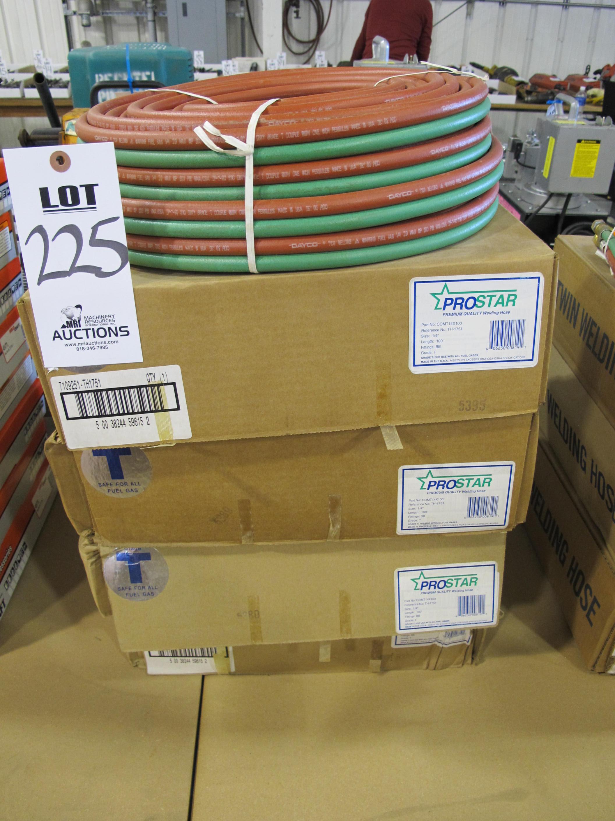 LOT (5) PROSTAR WELDING HOSES (G-49) LOADING & HANDLING FEE $5-
