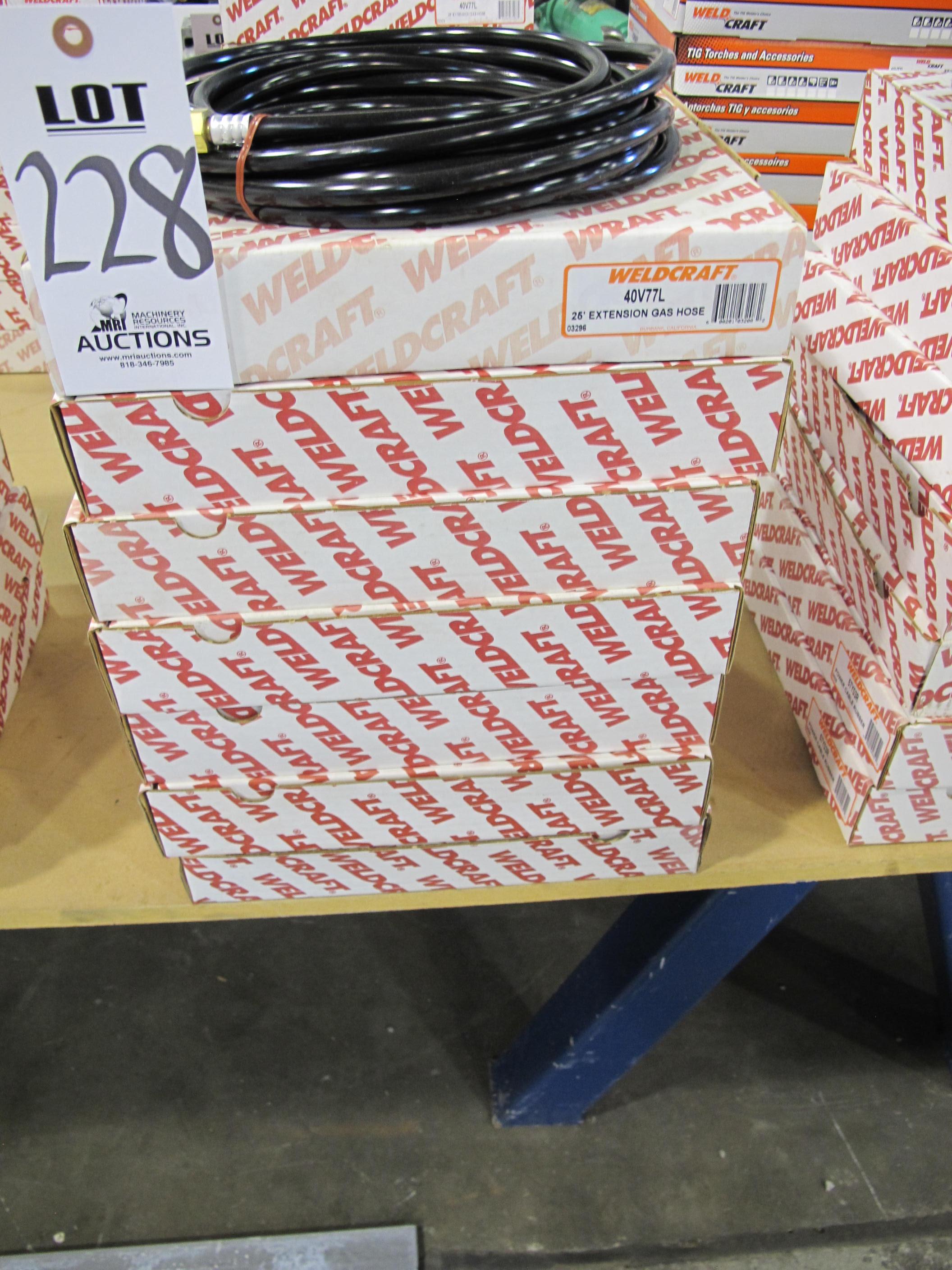LOT (8) WELDCRAFT GAS HOSES (G-49) LOADING & HANDLING FEE $5-