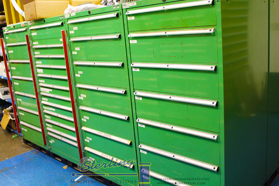 OKUMA CNC LIVE TOOL LATHES, OKUMA HORIZONTAL MACHINING CENTERS, SCREW MACHINES, PLASTIC INJECTION MOLDING, OVENS, MACHINE SHOPS, LARGE TOOL CRIBS, AIR COMPRESSORS, INSPECTION, VIDMAR & LISTA CABINETS, OVER 1,000 LOTS TO BE SOLD!c-1