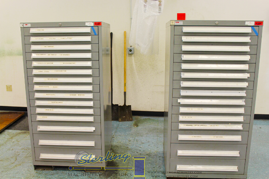 OKUMA CNC LIVE TOOL LATHES, OKUMA HORIZONTAL MACHINING CENTERS, SCREW MACHINES, PLASTIC INJECTION MOLDING, OVENS, MACHINE SHOPS, LARGE TOOL CRIBS, AIR COMPRESSORS, INSPECTION, VIDMAR & LISTA CABINETS, OVER 1,000 LOTS TO BE SOLD!c-1