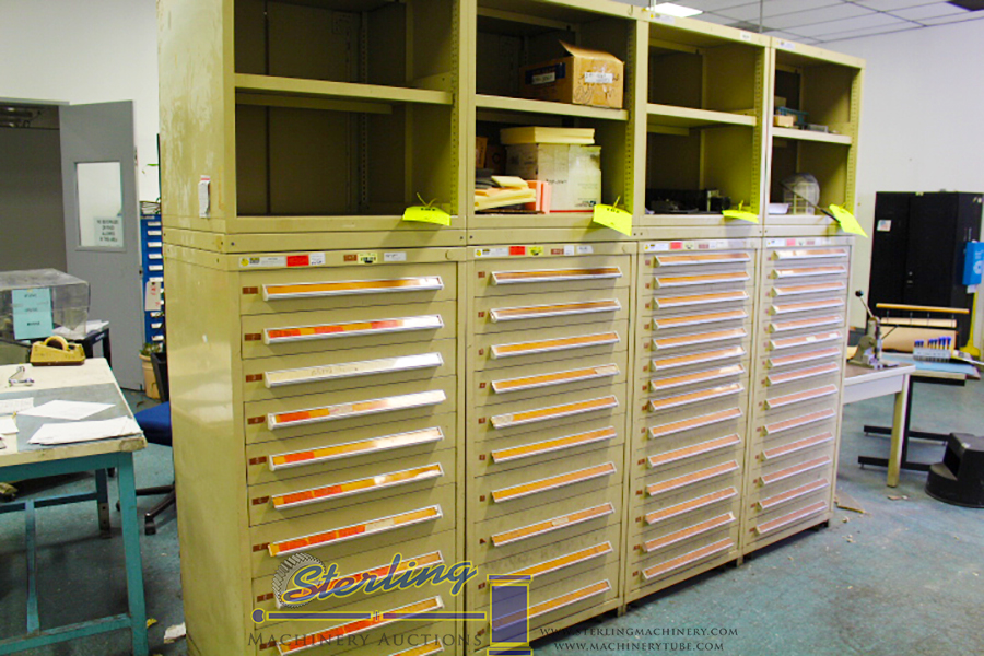 OKUMA CNC LIVE TOOL LATHES, OKUMA HORIZONTAL MACHINING CENTERS, SCREW MACHINES, PLASTIC INJECTION MOLDING, OVENS, MACHINE SHOPS, LARGE TOOL CRIBS, AIR COMPRESSORS, INSPECTION, VIDMAR & LISTA CABINETS, OVER 1,000 LOTS TO BE SOLD!c-1