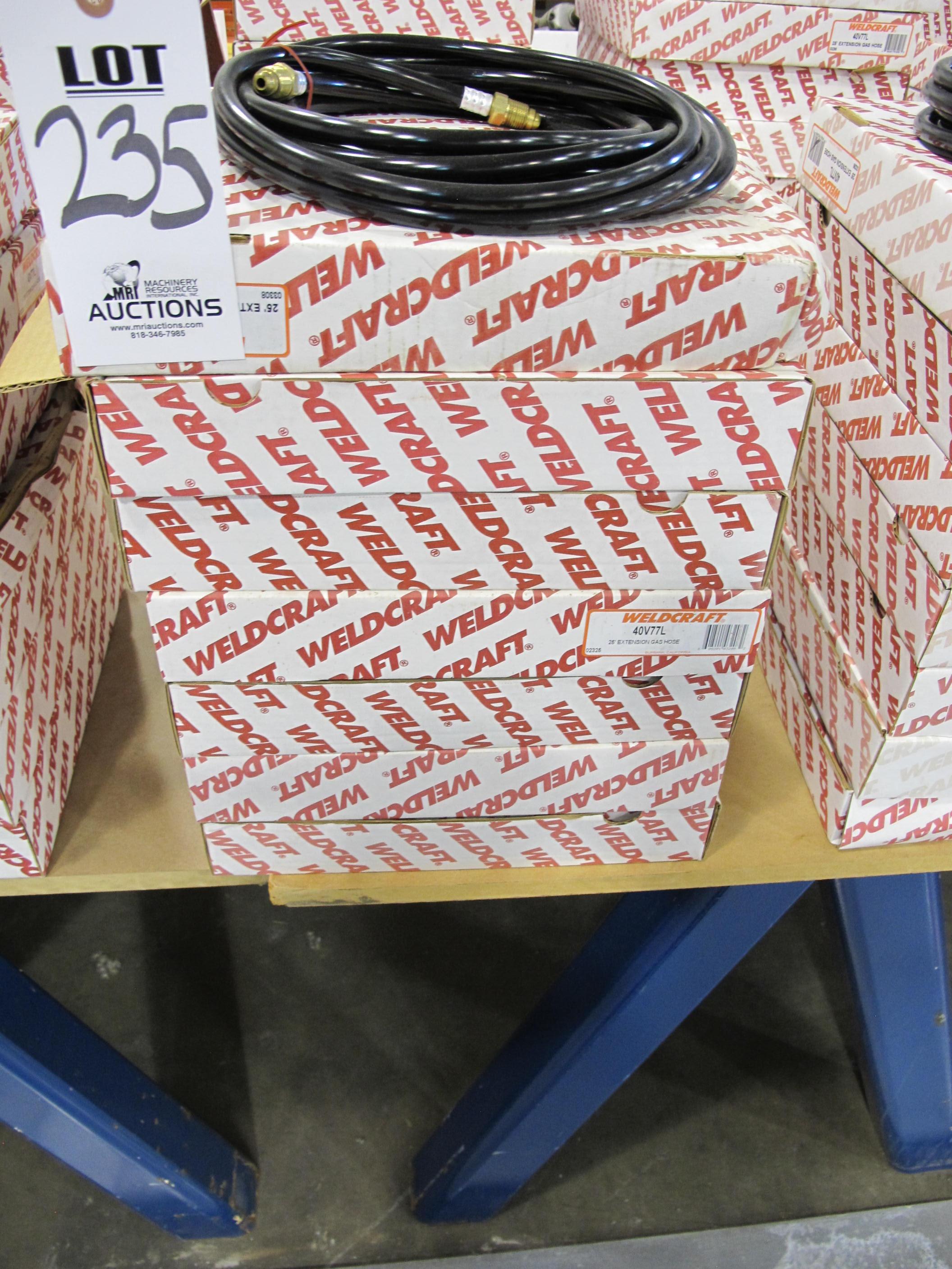 LOT (8) WELDCRAFT GAS HOSES (G-49) LOADING & HANDLING FEE $5-