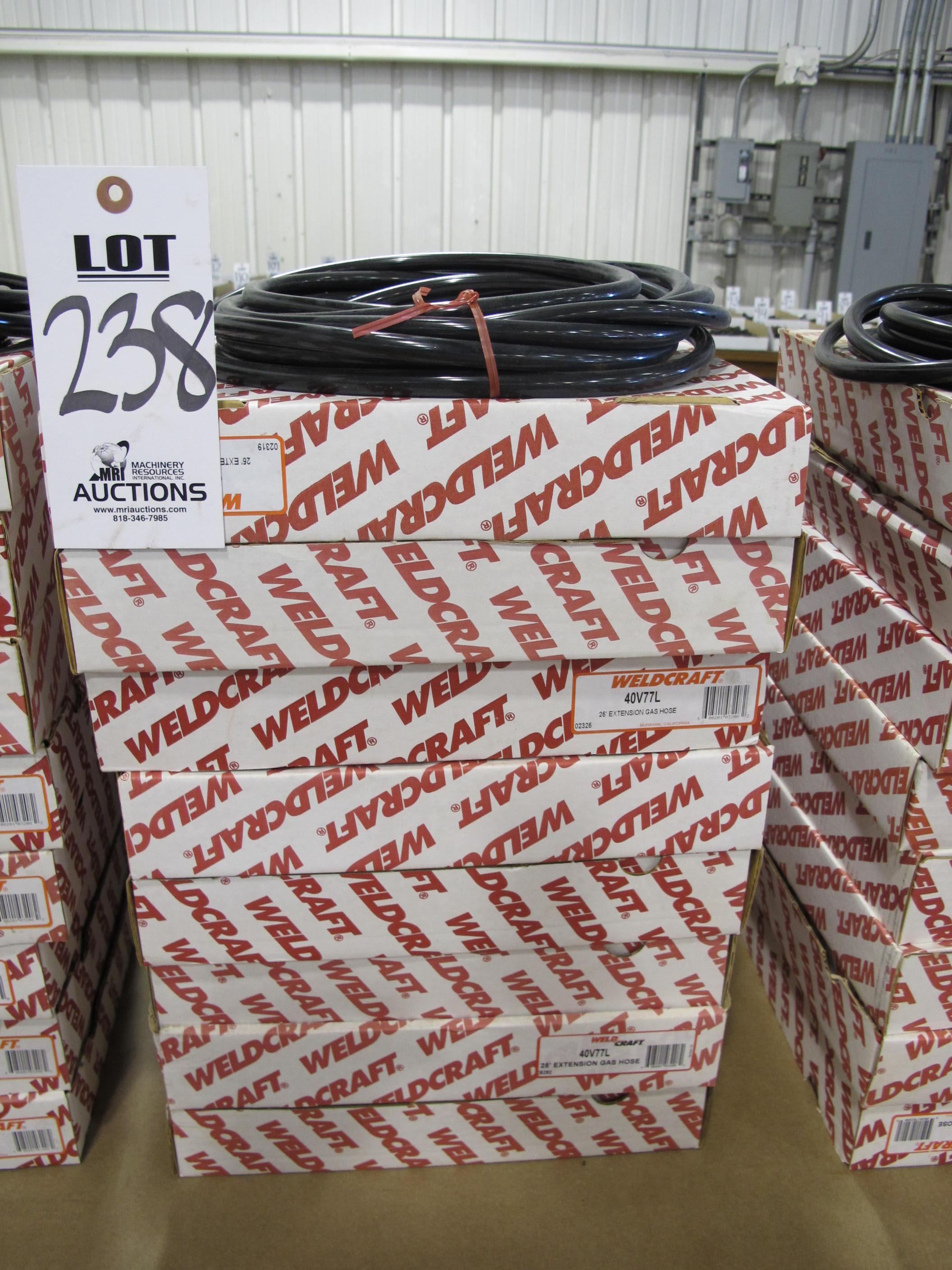 LOT (8) WELDCRAFT GAS HOSES (G-49) LOADING & HANDLING FEE $5-