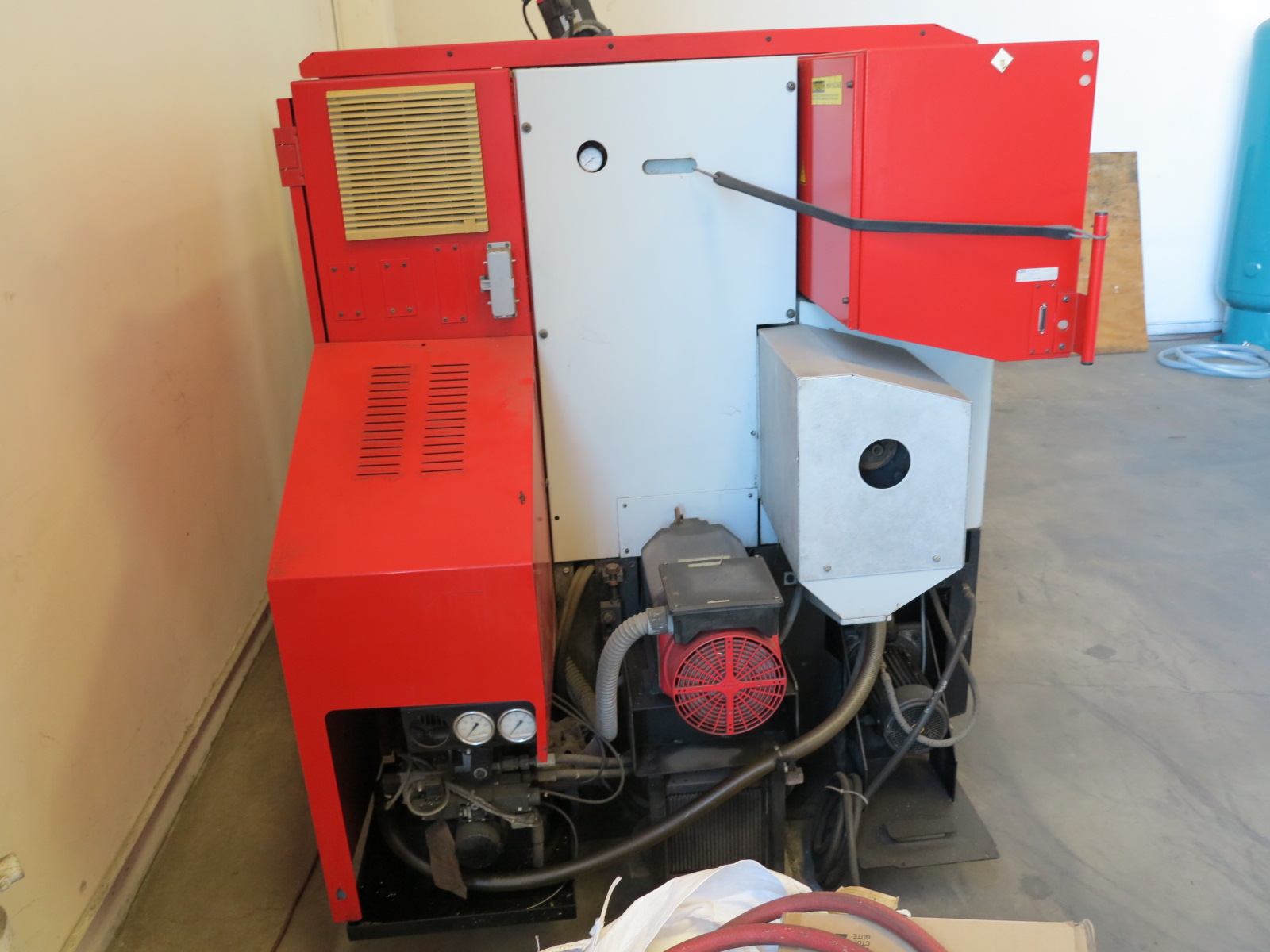 8.7" X 20.1" EMCO 345 CNC TURNING LATHE (GREAT CONDITION), FANUC 21T CNC CONTROL, 3J COLLET CHUCK, PROGRAMMABLE TAILSTOCK, BARFEED INTERFACE, COOLANT SYSTEM, SPLASH GUARDS, TRANSFORMER: INPUT 230.400.440.460, OUTPUT 400V. MACHINE IS SET UP 400V, 3 PHASE, SPINDLE NOSE 2-1/10" (LOCATION: GARVEY AVE., SOUTH EL MONTE, CA) ***RIGGING FEE $150***-7