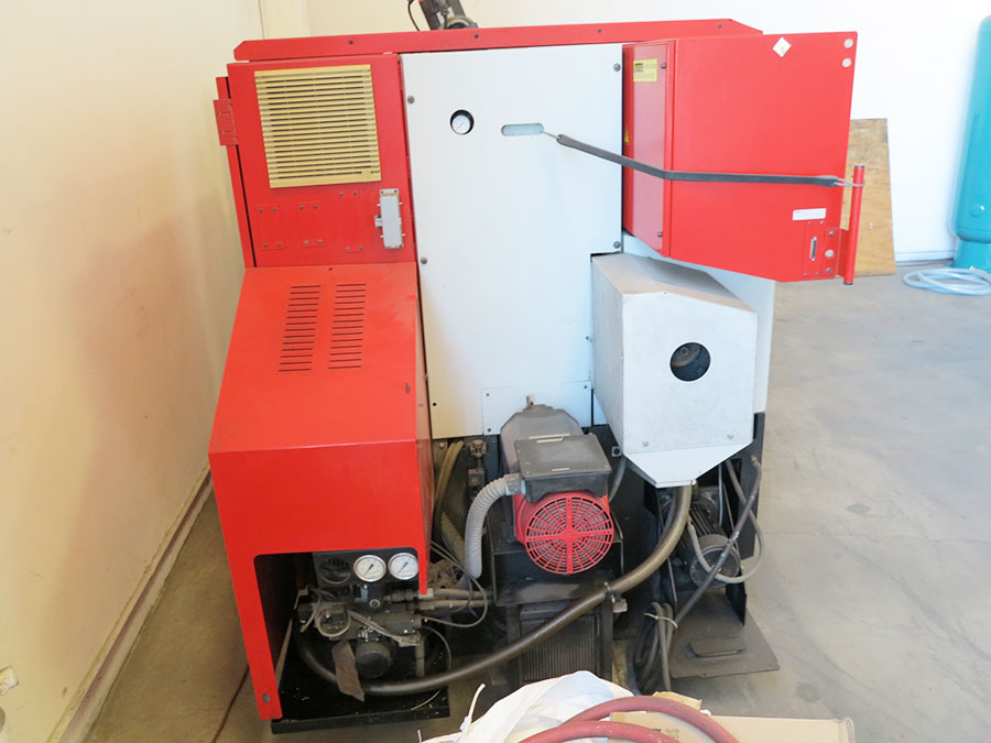 8.7" X 20.1" EMCO 345 CNC TURNING LATHE (GREAT CONDITION), FANUC 21T CNC CONTROL, 3J COLLET CHUCK, PROGRAMMABLE TAILSTOCK, BARFEED INTERFACE, COOLANT SYSTEM, SPLASH GUARDS, TRANSFORMER: INPUT 230.400.440.460, OUTPUT 400V. MACHINE IS SET UP 400V, 3 PHASE, SPINDLE NOSE 2-1/10" (LOCATION: GARVEY AVE., SOUTH EL MONTE, CA) ***RIGGING FEE $150***-7