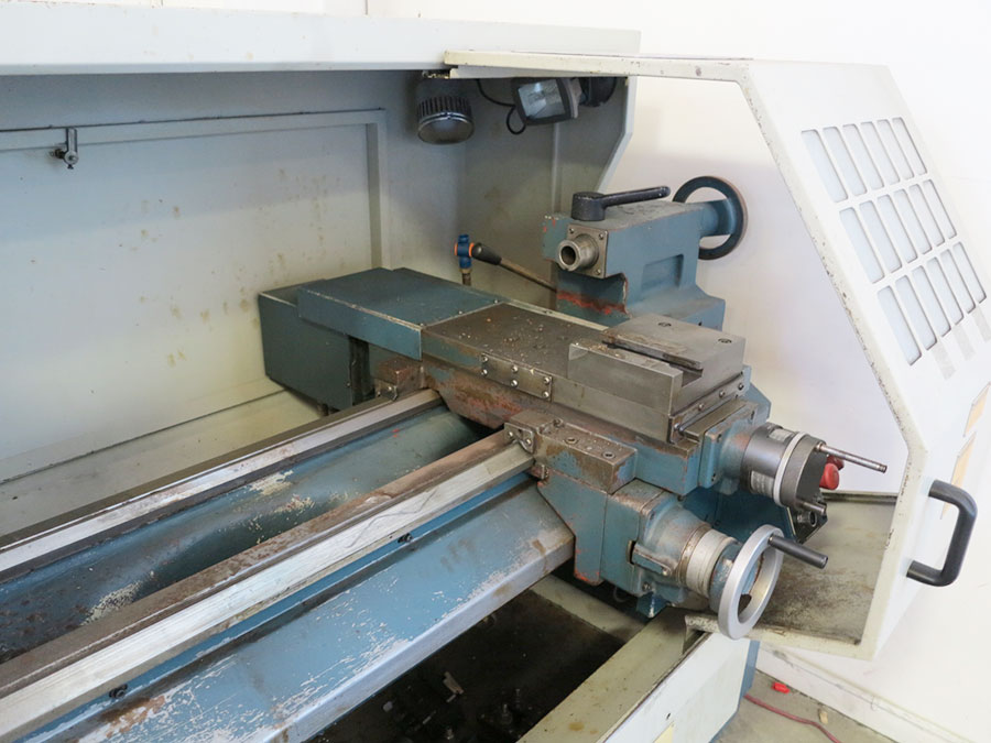 16.5" X 40" BRIDGEPORT ROMI EZ PATH CNC LATHE, COOLANT SYSTEM, SPINDLE NOSE 2", YEAR 1995 (LOCATION: GARVEY AVE., SOUTH EL MONTE, CA) ***RIGGING FEE $150***-8