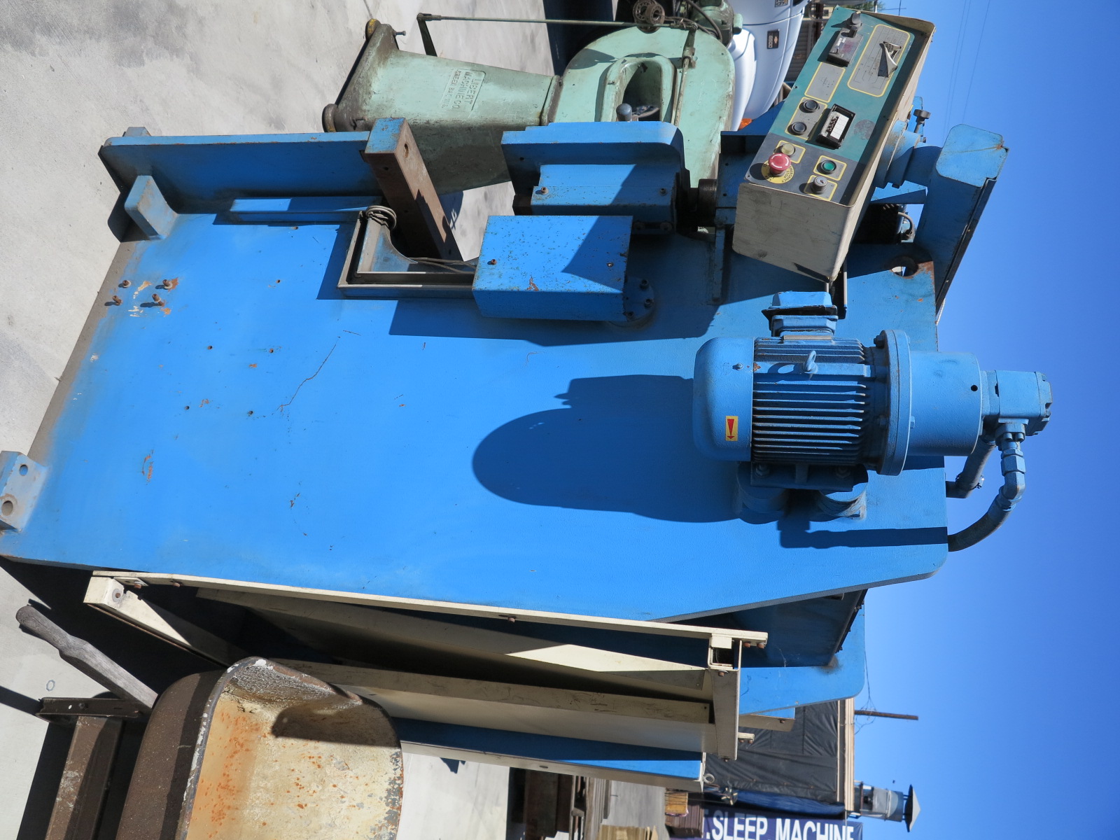 45 TON X 5' ATLANTIC HYDRAULIC PRESS BRAKE (NEEDS WORK), MODEL HDE45-5, TONNAGE INDICATOR, REAR SAFETY GUARD, TONNAGE CONTROL (LOCATION: GARVEY AVE., SOUTH EL MONTE, CA) ***RIGGING FEE $100***-9