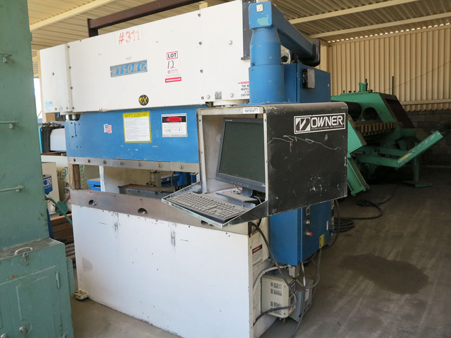 60 TON X 6' WYSONG CNC HYDRAULIC PRESS BRAKE, MODEL PH60-72, CNC RAM AND SINGLE AXIS BACKGAUGE, ONE SHOT LUBE SYSTEM, ELECTRIC FOOT PEDAL (LOCATION: GARVEY AVE., SOUTH EL MONTE, CA) ***RIGGING FEE $100***-12