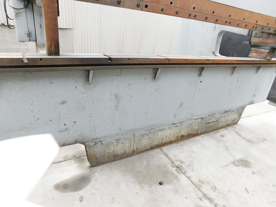 150 TON X 14' PACIFIC HEAVY DUTY HYDRAULIC PRESS BRAKE W/ HUGE 38" DEEP THROAT, MODEL K - 150 - 14, MICRO SWITCH STROKE DEPTH CONTROL, NOTE: THIS MACHINE REQUIRES A PIT, ELECTRIC FOOT PEDAL (LOCATION: GARVEY AVE., SOUTH EL MONTE, CA) ***RIGGING FEE $500***-13