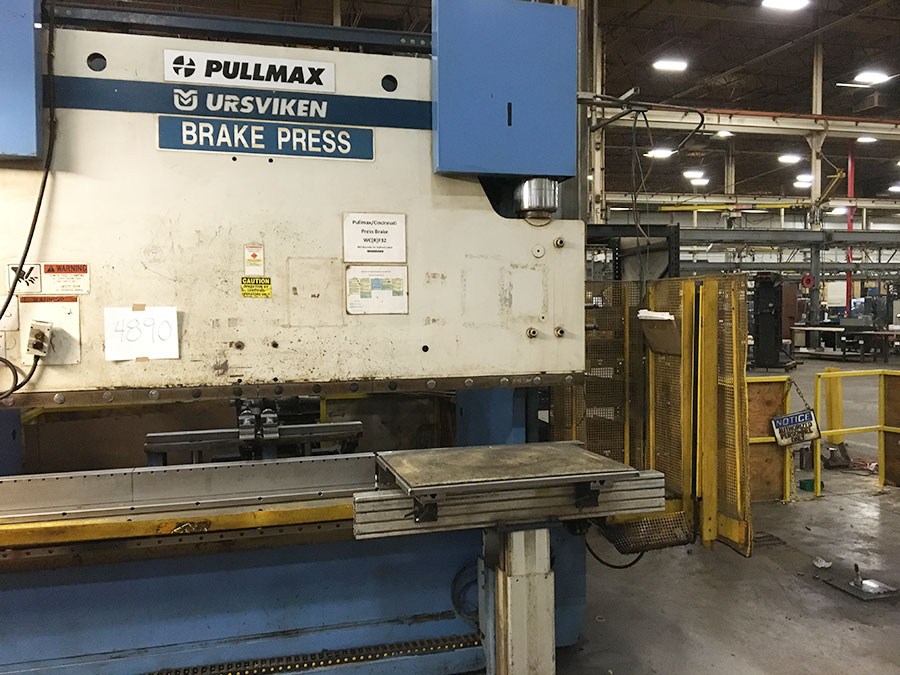 250 TON X 10' PULLMAX OPTIMA CNC HYDRAULIC PRESS BRAKE, MODEL 250.3.1/2.55, CYBELEC MODEVA 10S 6-AXIS CNC CONTROLLER, FOOT PEDAL, LINK LITE BLACK MAX LIGHT CURTAINS, WORK LIGHT, PEDESTAL CONTROL, AUTO BED CROWNING, (LOCATION: WILSON, NC) ***RIGGING FEE $500***-14