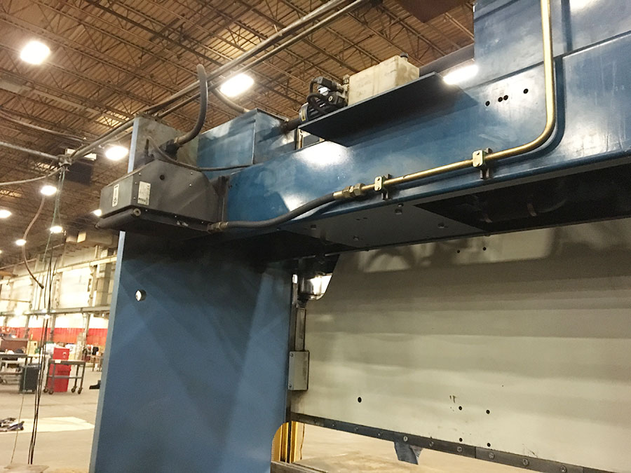 250 TON X 10' PULLMAX OPTIMA CNC HYDRAULIC PRESS BRAKE, MODEL 250.3.1/2.55, CYBELEC MODEVA 10S 6-AXIS CNC CONTROLLER, FOOT PEDAL, LINK LITE BLACK MAX LIGHT CURTAINS, WORK LIGHT, PEDESTAL CONTROL, AUTO BED CROWNING, (LOCATION: WILSON, NC) ***RIGGING FEE $500***-14
