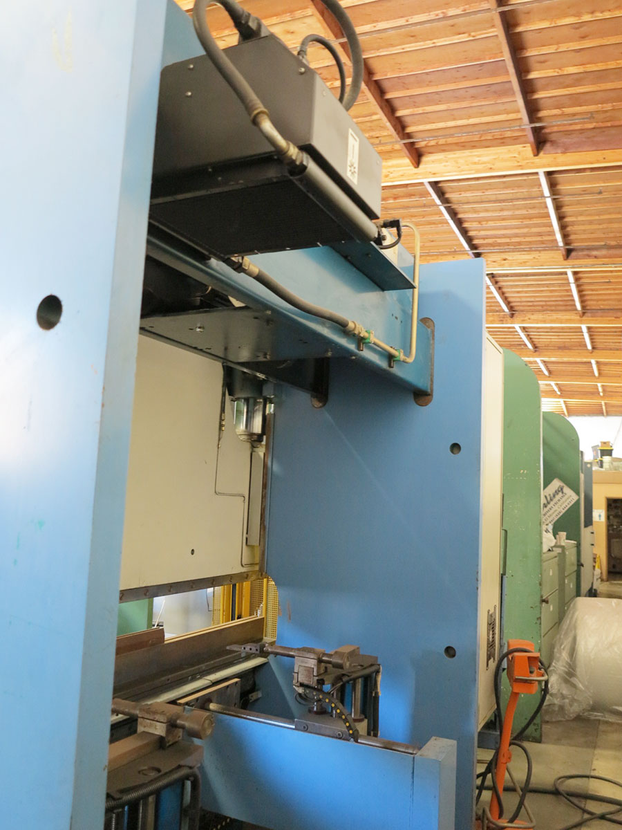 250 TON X 10' PULLMAX OPTIMA CNC HYDRAULIC PRESS BRAKE, MODEL 250.3.1/2.55, CYBELEC MODEVA 10S 6-AXIS CNC CONTROLLER, FOOT PEDAL, LINK LITE BLACK MAX LIGHT CURTAINS, WORK LIGHT, PEDESTAL CONTROL, AUTO BED CROWNING, WORK LIFTER (LOCATION: GARVEY AVE., SOUTH EL MONTE, CA) ***RIGGING FEE $500***-15