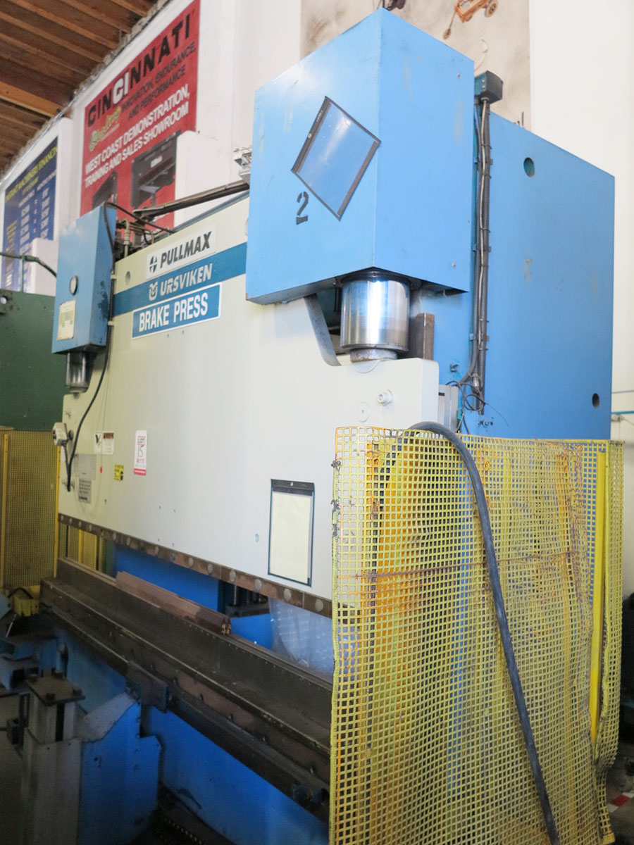 250 TON X 10' PULLMAX OPTIMA CNC HYDRAULIC PRESS BRAKE, MODEL 250.3.1/2.55, CYBELEC MODEVA 10S 6-AXIS CNC CONTROLLER, FOOT PEDAL, LINK LITE BLACK MAX LIGHT CURTAINS, WORK LIGHT, PEDESTAL CONTROL, AUTO BED CROWNING, WORK LIFTER (LOCATION: GARVEY AVE., SOUTH EL MONTE, CA) ***RIGGING FEE $500***-15