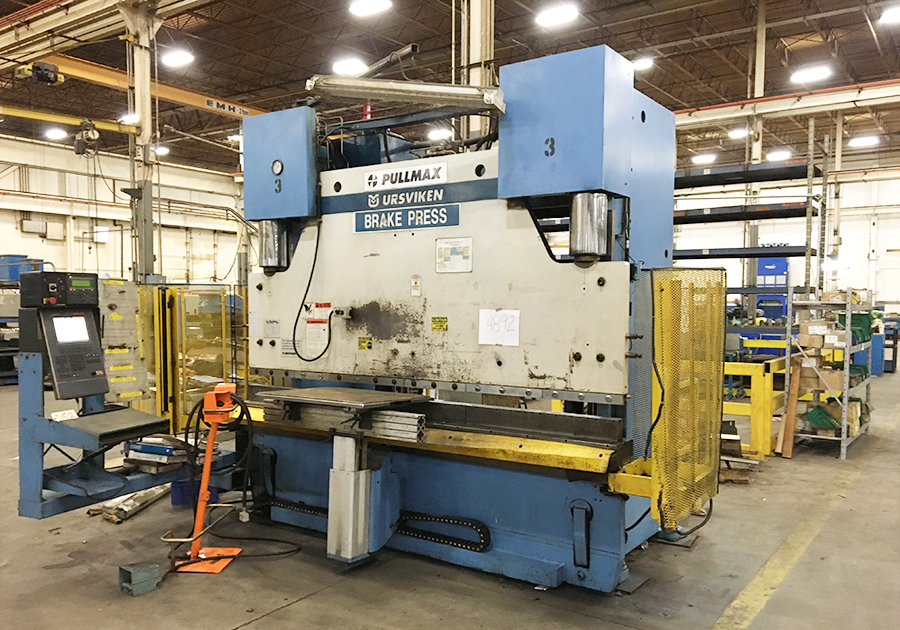 250 TON X 10' PULLMAX OPTIMA CNC HYDRAULIC PRESS BRAKE, MODEL 250.3.1/2.55, CYBELEC MODEVA 10S 6-AXIS CNC CONTROLLER, FOOT PEDAL, LINK LITE BLACK MAX LIGHT CURTAINS, WORK LIGHT, PEDESTAL CONTROL, AUTO BED CROWNING, (LOCATED IN WILSON, NC) ***RIGGING FEE $500***-16