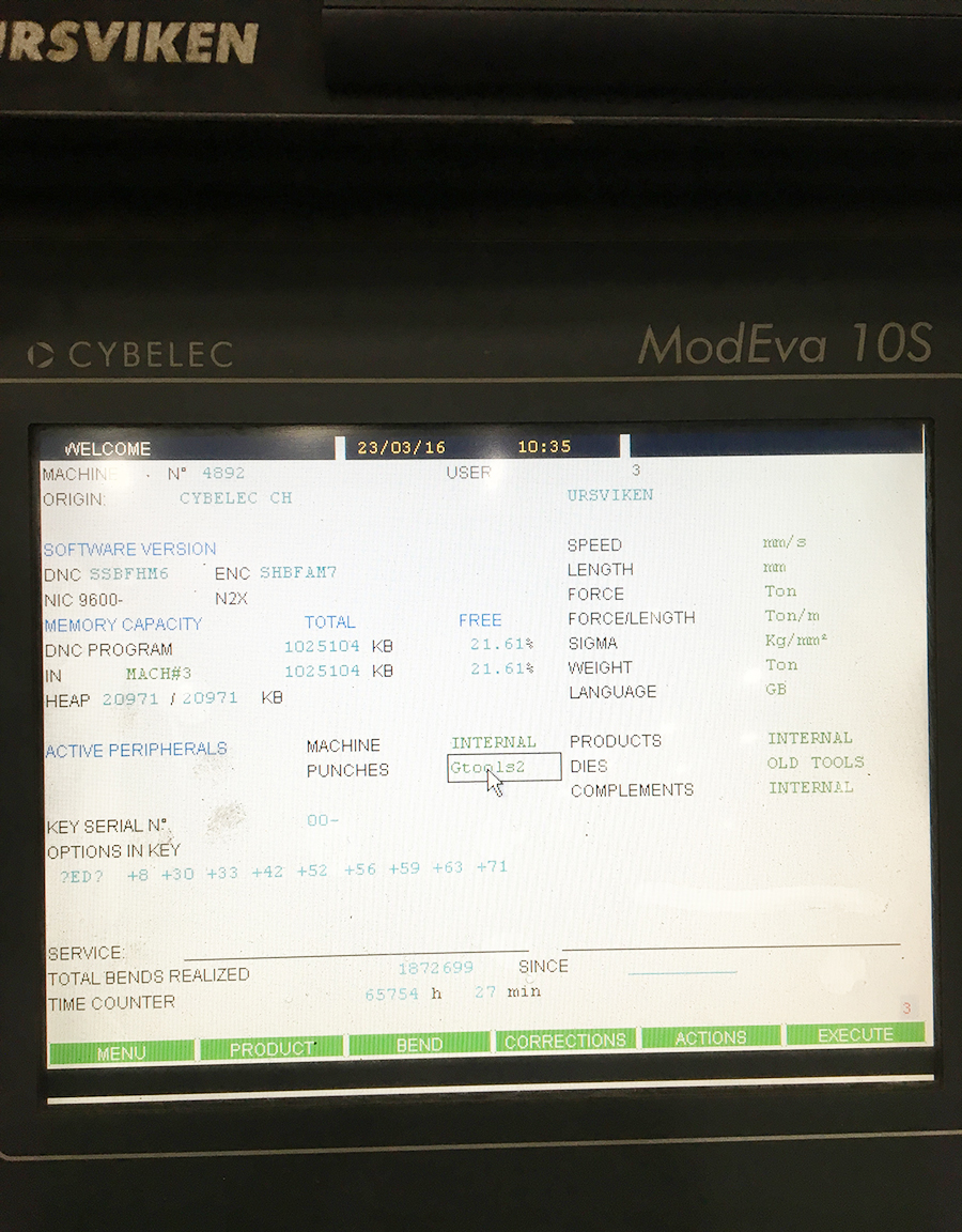 250 TON X 10' PULLMAX OPTIMA CNC HYDRAULIC PRESS BRAKE, MODEL 250.3.1/2.55, CYBELEC MODEVA 10S 6-AXIS CNC CONTROLLER, FOOT PEDAL, LINK LITE BLACK MAX LIGHT CURTAINS, WORK LIGHT, PEDESTAL CONTROL, AUTO BED CROWNING, (LOCATED IN WILSON, NC) ***RIGGING FEE $500***-16
