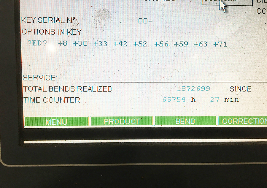 250 TON X 10' PULLMAX OPTIMA CNC HYDRAULIC PRESS BRAKE, MODEL 250.3.1/2.55, CYBELEC MODEVA 10S 6-AXIS CNC CONTROLLER, FOOT PEDAL, LINK LITE BLACK MAX LIGHT CURTAINS, WORK LIGHT, PEDESTAL CONTROL, AUTO BED CROWNING, (LOCATED IN WILSON, NC) ***RIGGING FEE $500***-16