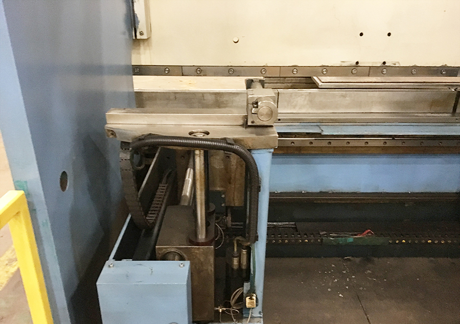 250 TON X 10' PULLMAX OPTIMA CNC HYDRAULIC PRESS BRAKE, MODEL 250.3.1/2.55, CYBELEC MODEVA 10S 6-AXIS CNC CONTROLLER, FOOT PEDAL, LINK LITE BLACK MAX LIGHT CURTAINS, WORK LIGHT, PEDESTAL CONTROL, AUTO BED CROWNING, (LOCATED IN WILSON, NC) ***RIGGING FEE $500***-16