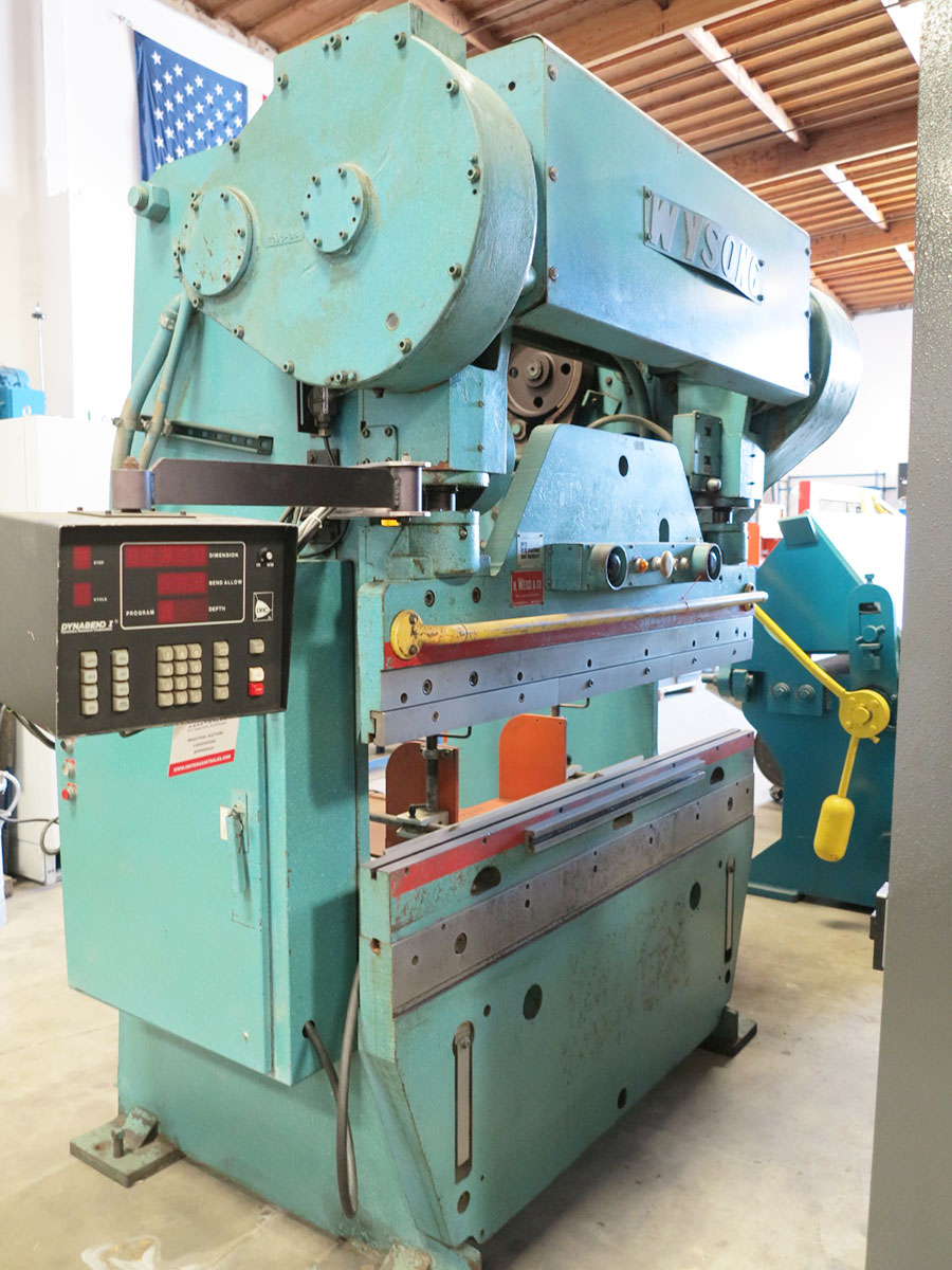 90 TON X 6' WYSONG CNC PRESS BRAKE, MODEL 90-4, DRC CNC BACK GAUGE, DRILLED FOR FLANGES, JIC ELECTRICS, AIR CLUTCH & BRAKE, 2 SPEED RAM, POWER RAM ADJUSTMENT, DUAL PALM CONTROL, ONE-SHOT LUBE (LOCATION: GARVEY AVE., SOUTH EL MONTE, CA) ***RIGGING FEE $150***-18
